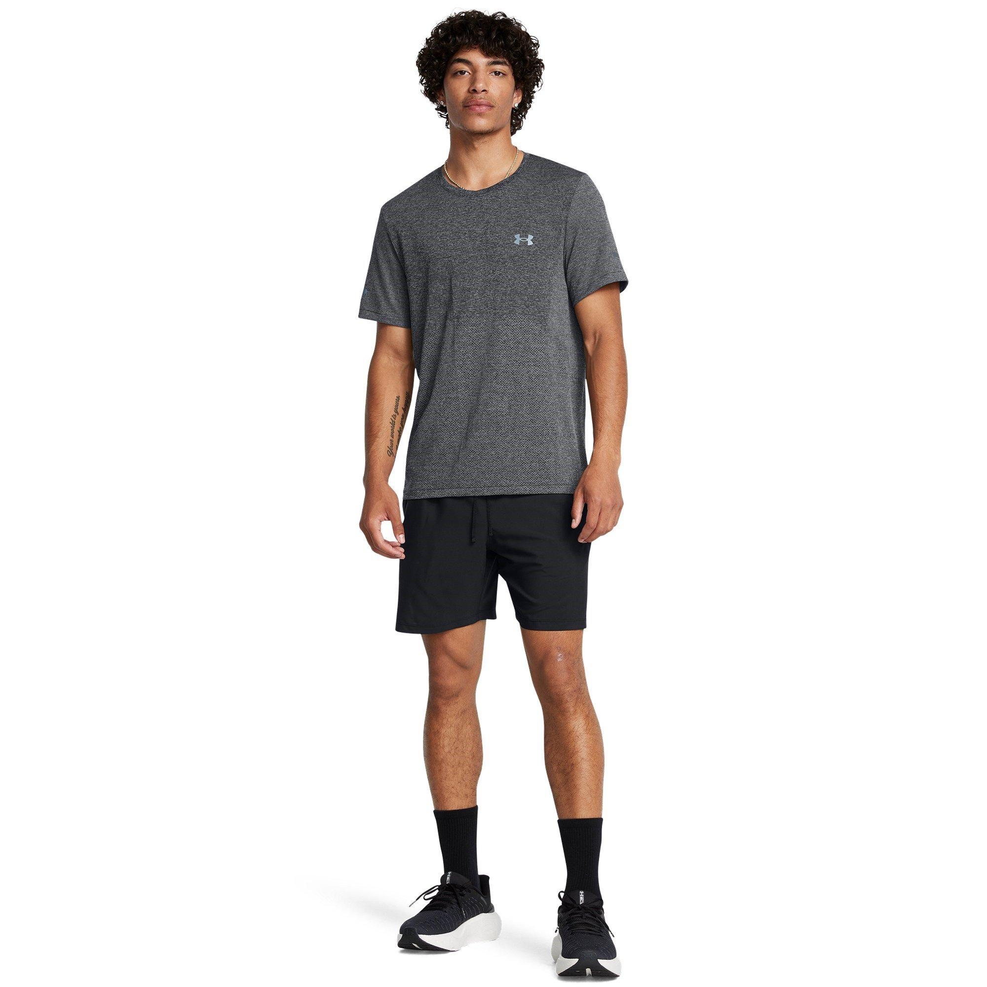 Gray - Under Armour - Seamless Stride Short-Sleeve Performance Top - 4