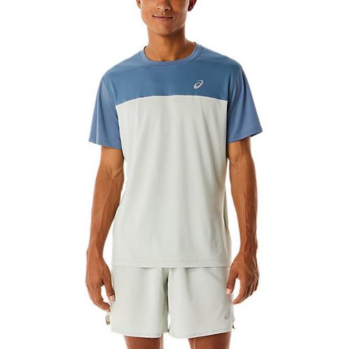 Blue/Grey - Asics - Race Mens Performance T Shirt - 1