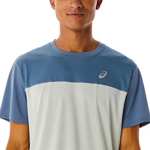 Blue/Grey - Asics - Race Mens Performance T Shirt - 3