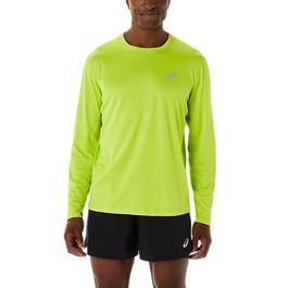 Asics Silver Mens Long Sleeve Performance T Shirt