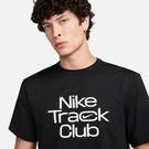 Noir - Nike - Dri-FIT Hyverse Track Club Men's Short-Sleeve Running Top - 3