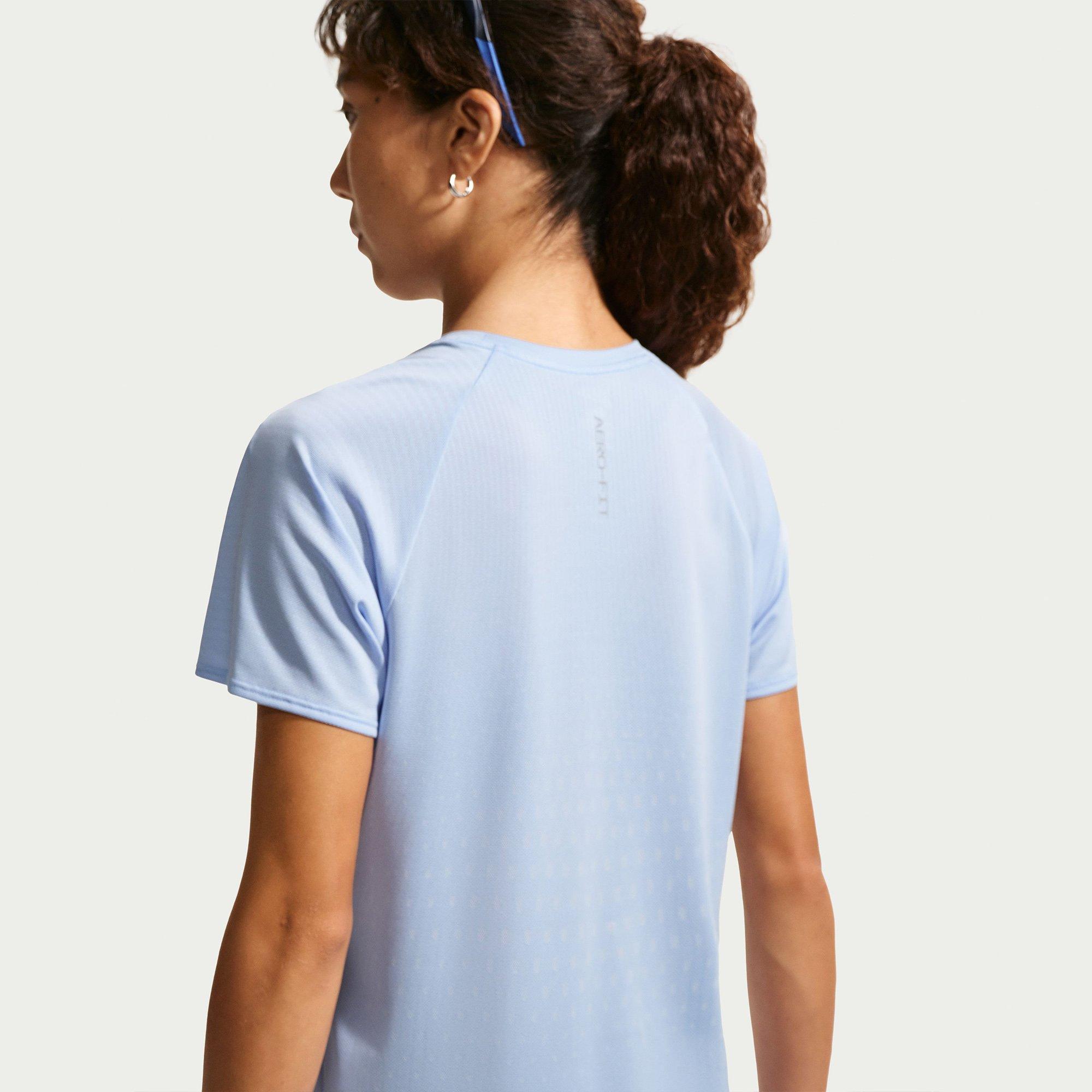 Alumin/Silver - Nike - Swift Aero-FIT Short Sleeve Running T-Shirt Womens - 4