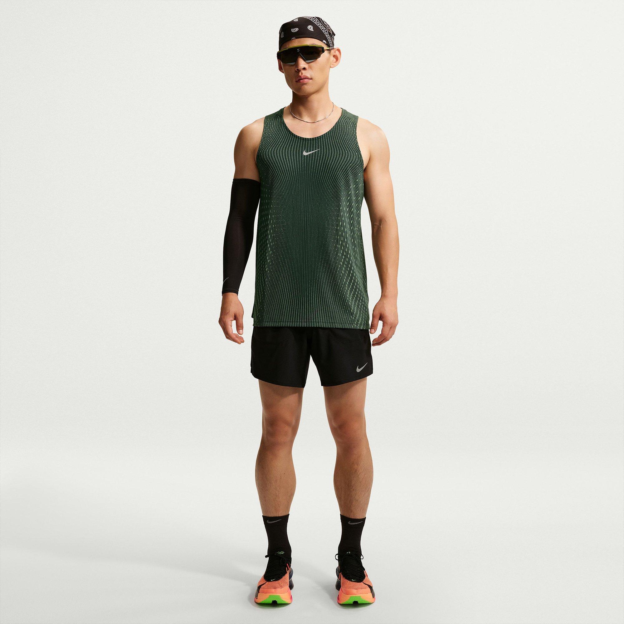 Cream/Silver - Nike - Stride Aero-FIT Tank Running Vest Mens - 6