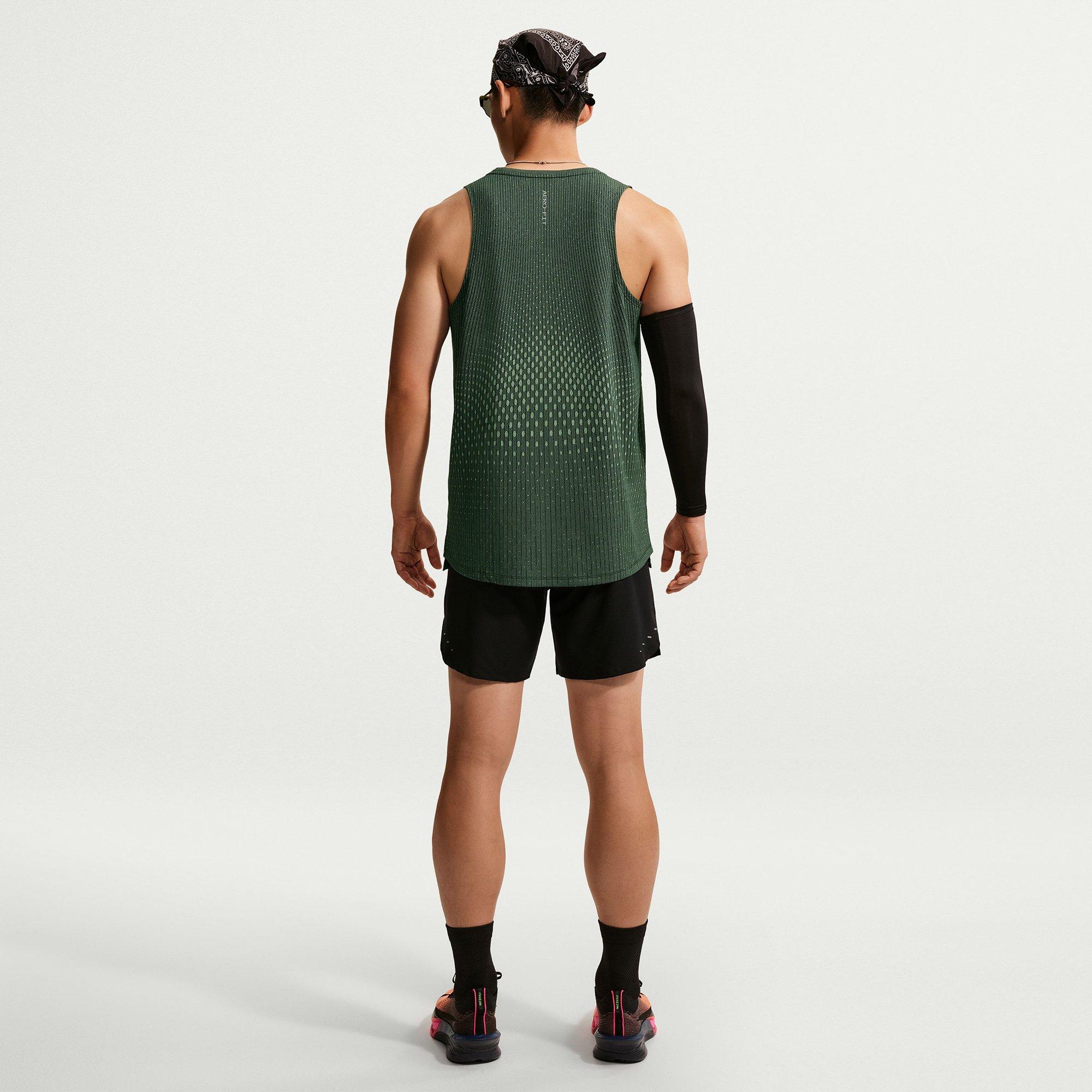 Cream/Silver - Nike - Stride Aero-FIT Tank Running Vest Mens - 7
