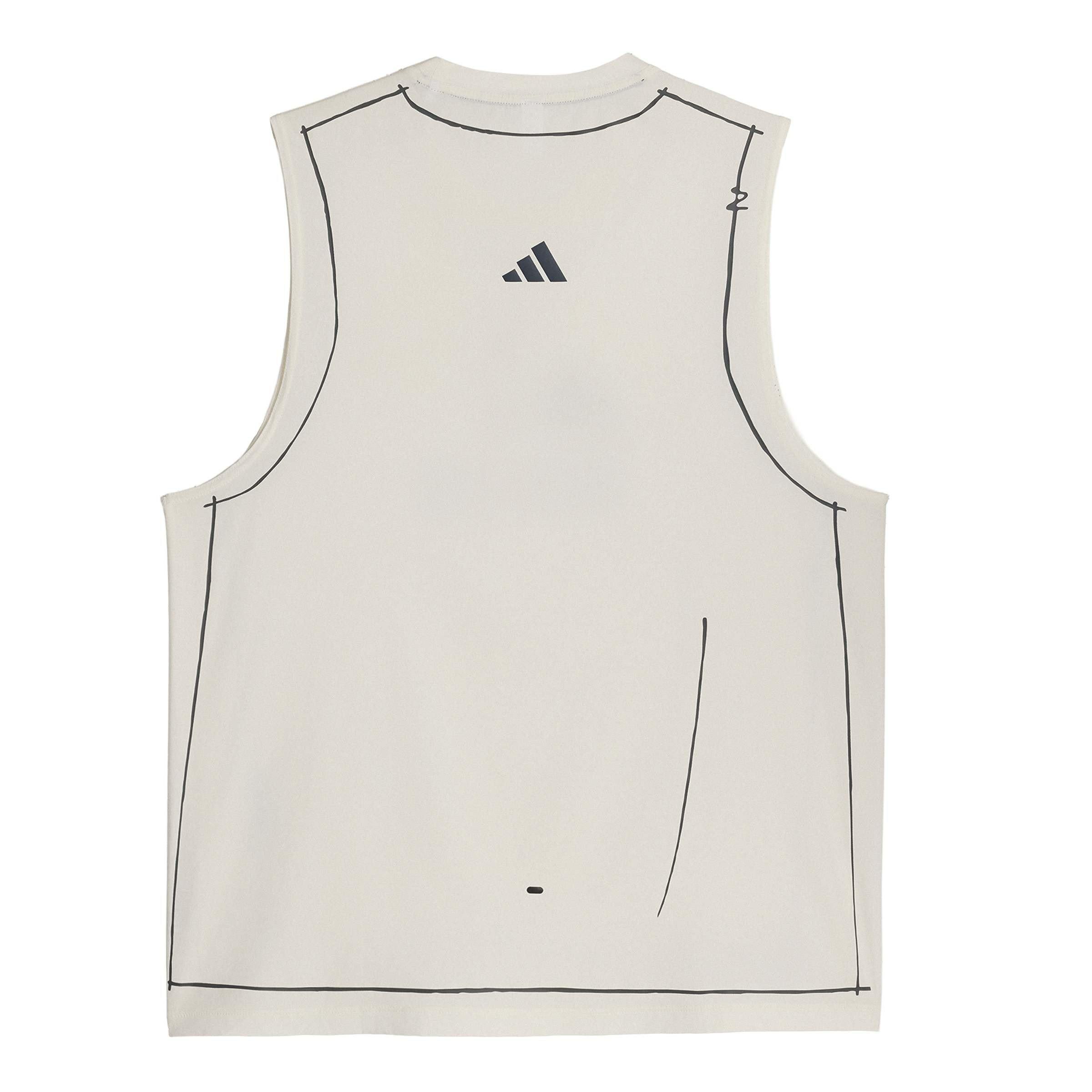 Chalk White - Adidas Originals x SFTM - Mens Running Tank Top - 2