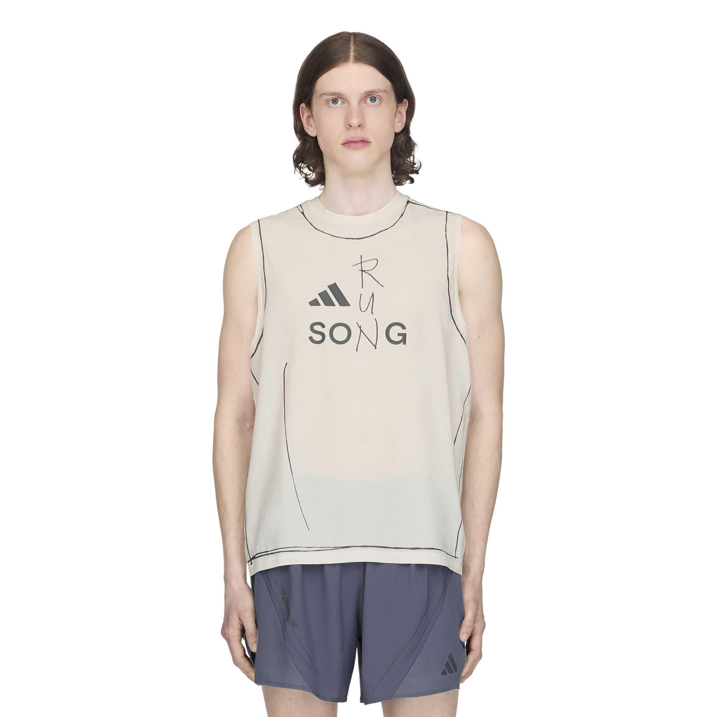 Chalk White - Adidas Originals x SFTM - Mens Running Tank Top - 3