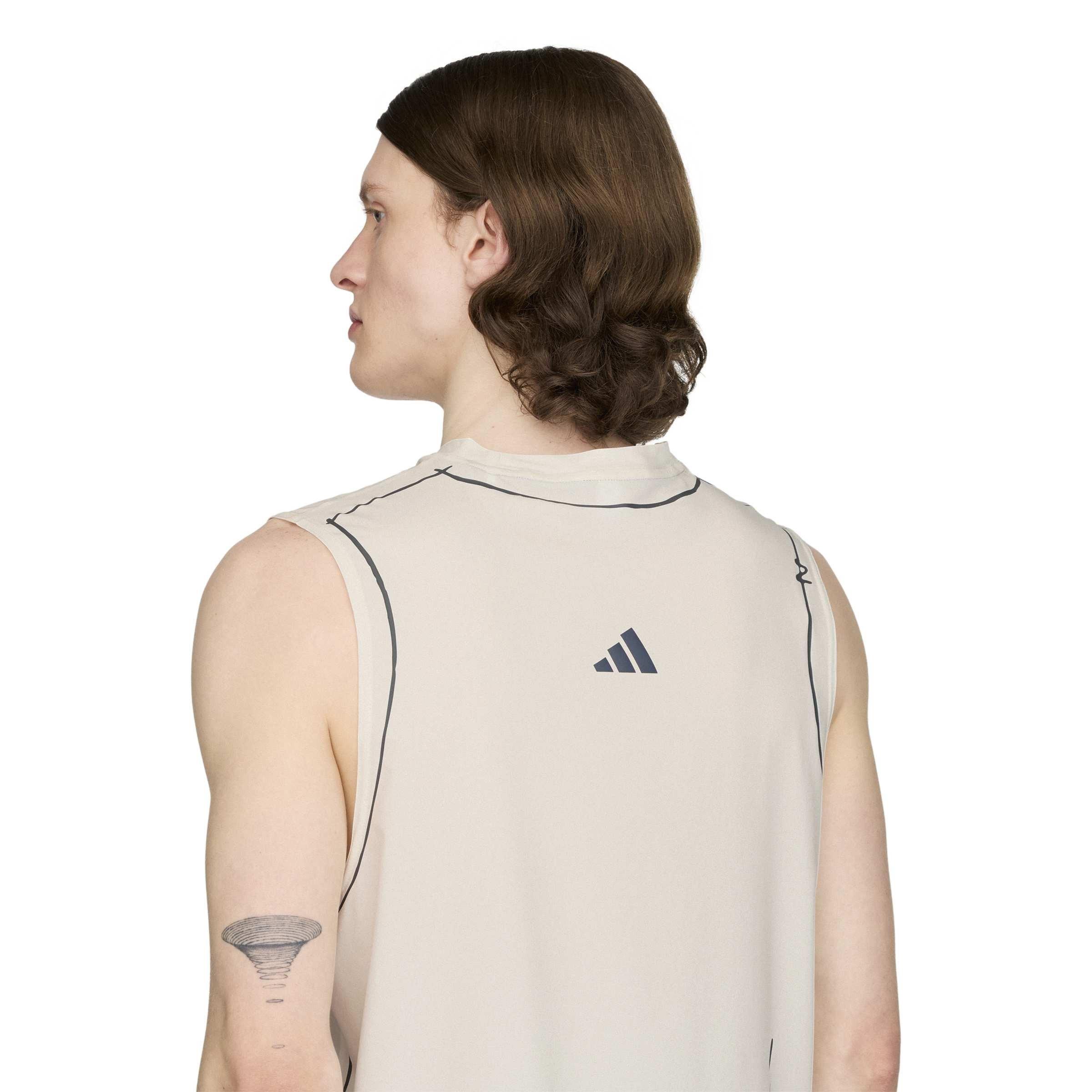 Chalk White - Adidas Originals x SFTM - Mens Running Tank Top - 4