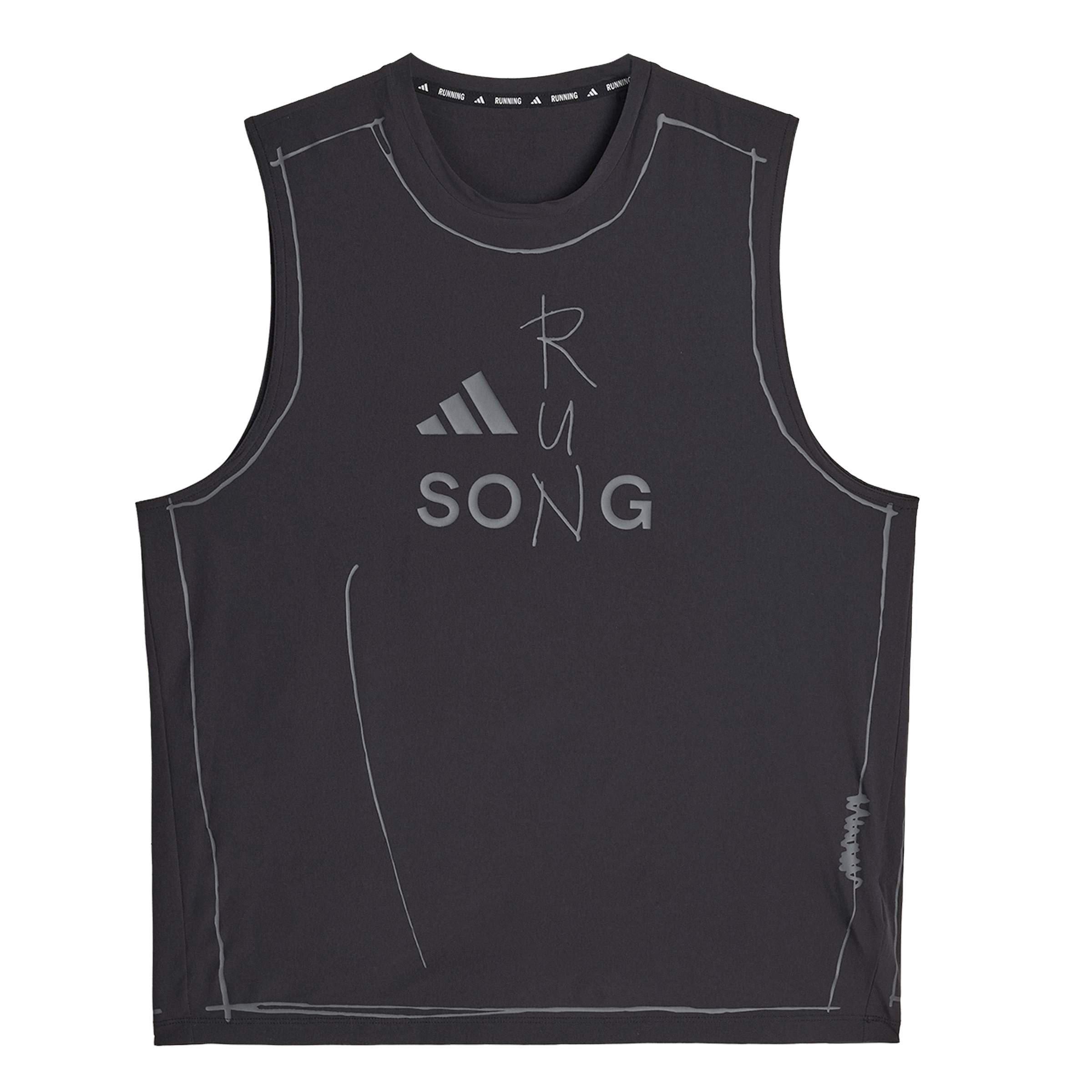 Core Black - Adidas Originals x SFTM - Mens Running Tank Top - 1