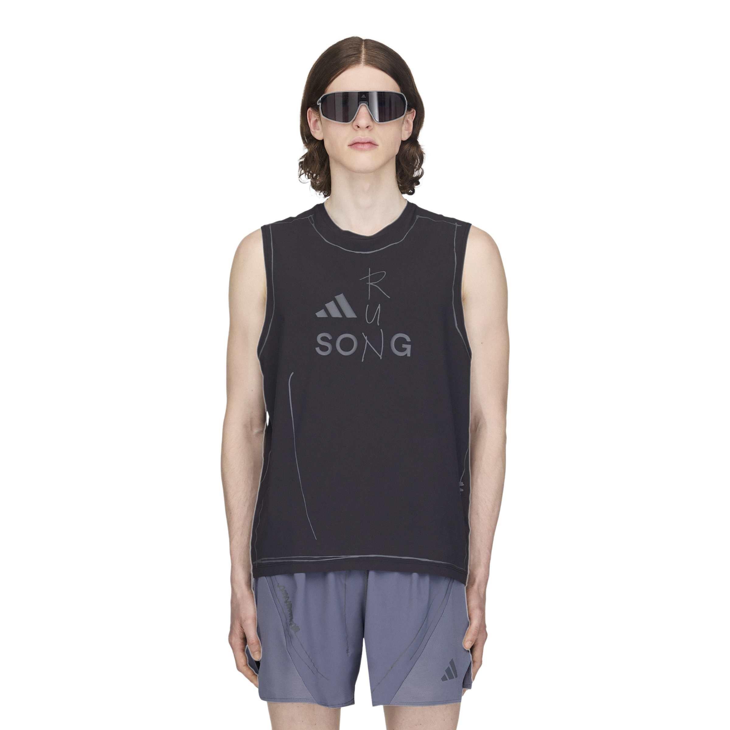 Core Black - Adidas Originals x SFTM - Mens Running Tank Top - 3
