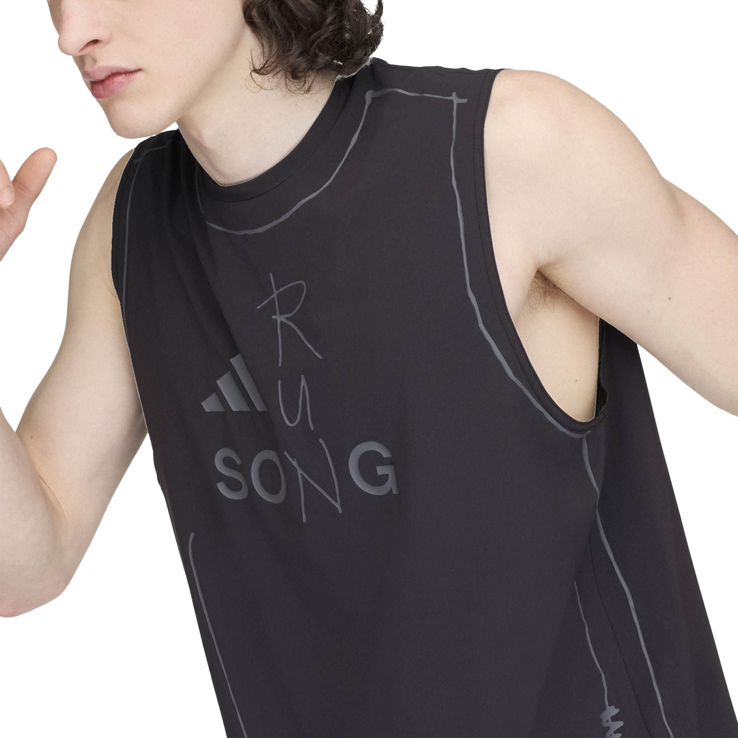 Core Black - Adidas Originals x SFTM - Mens Running Tank Top - 5
