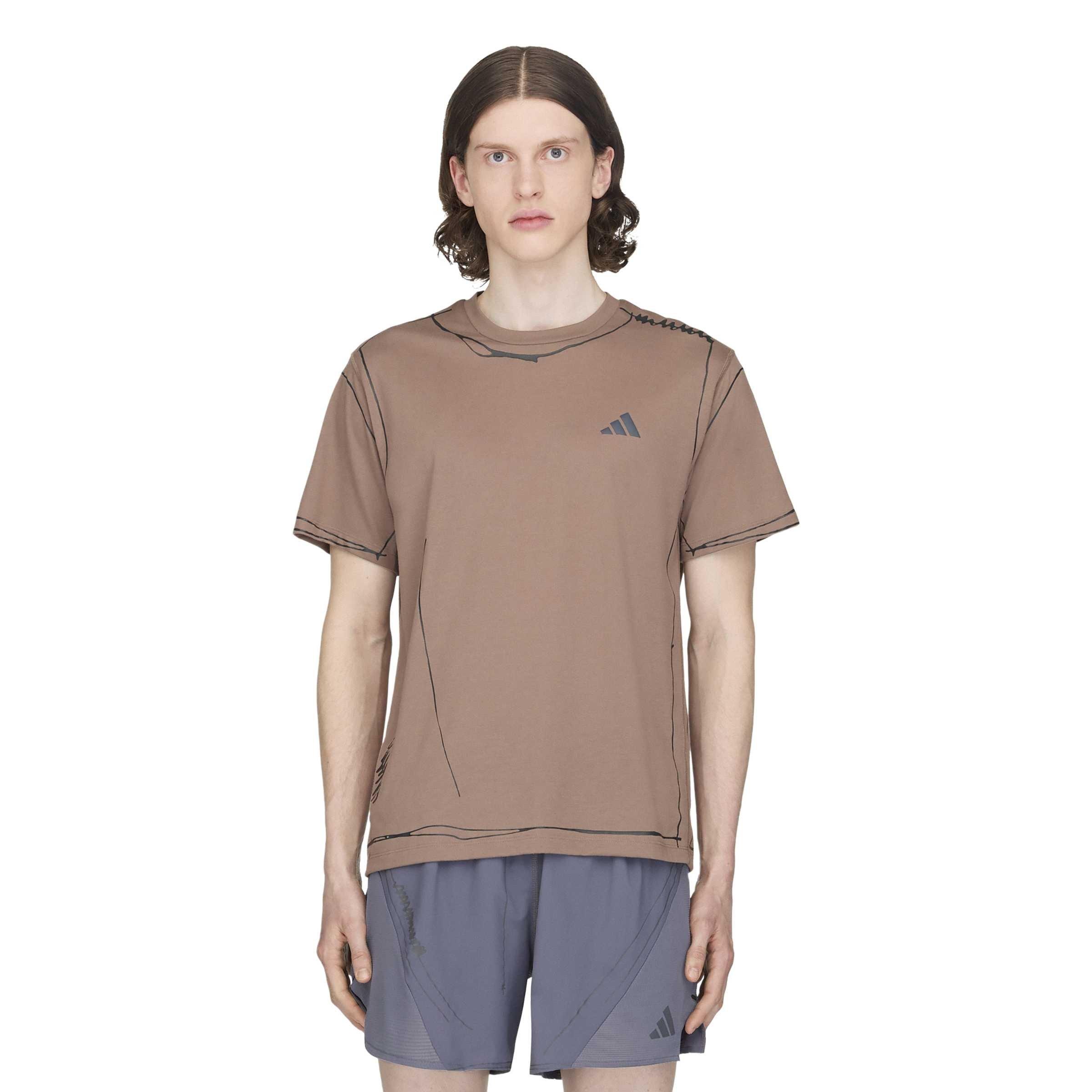 Trace Brown - Adidas Originals x SFTM - Mens Running Unitefit T-Shirt - 3