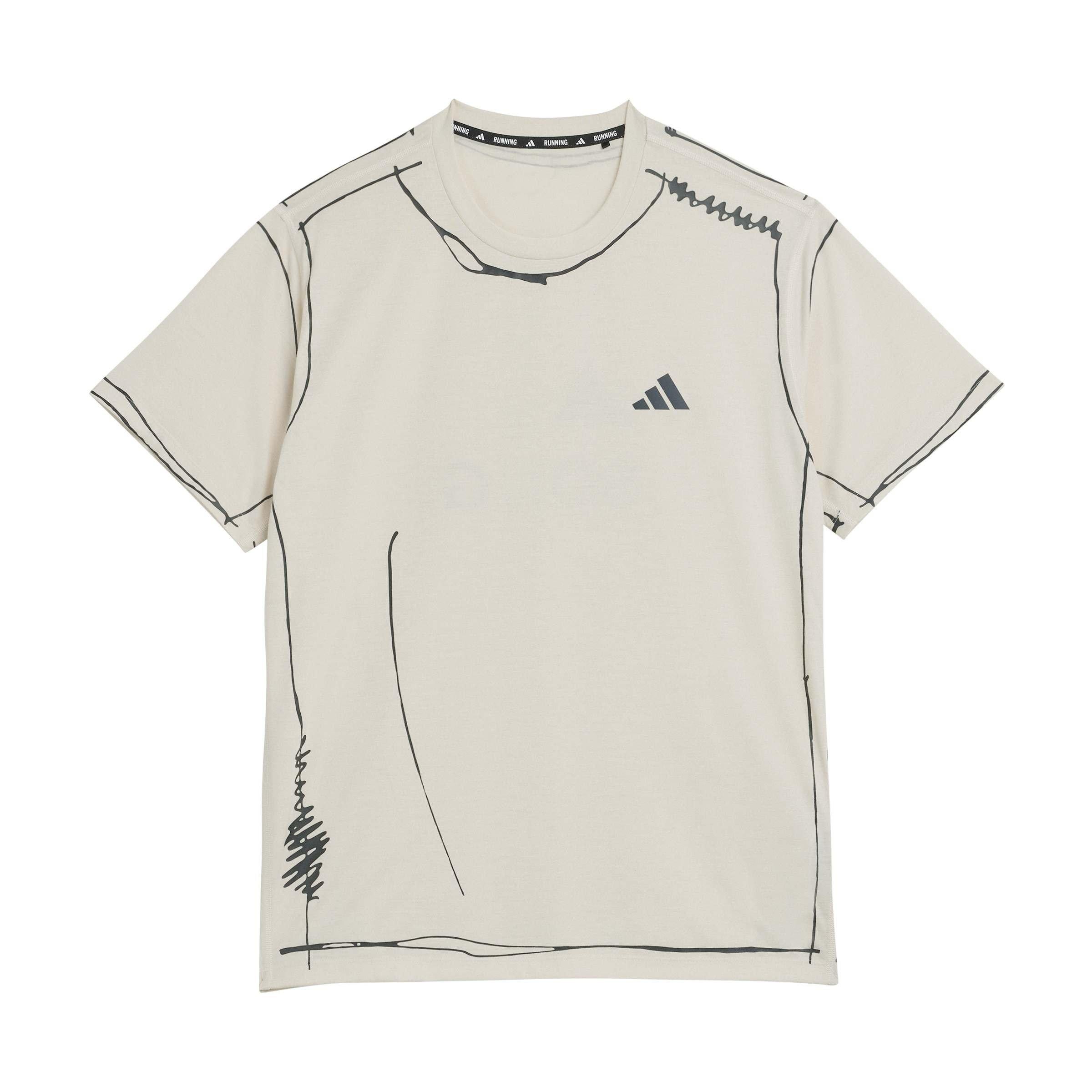 Halo Ivory - Adidas Originals x SFTM - Mens Running Unitefit T-Shirt - 1