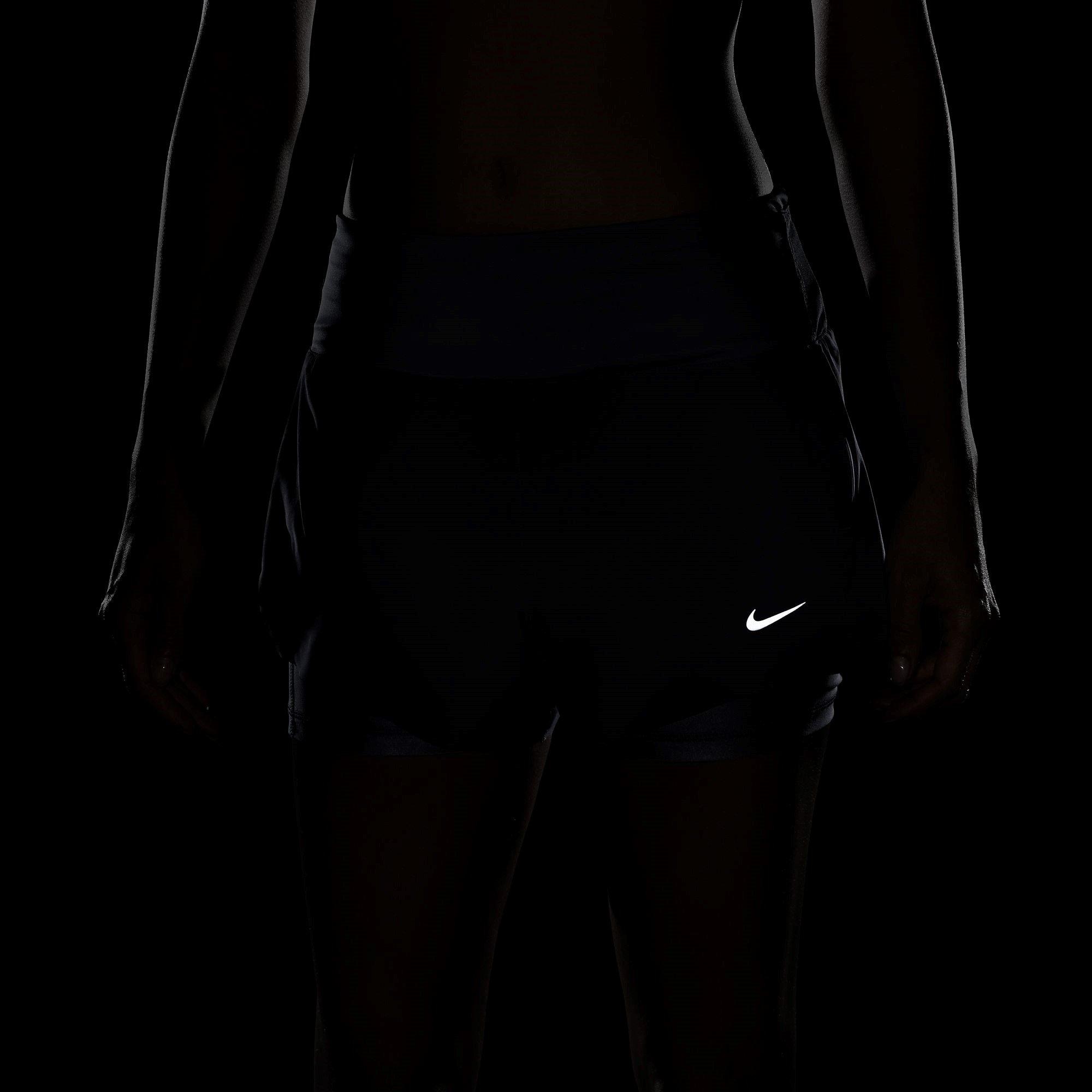 DIFFUSED BLUE/R - Nike - Dri-FIT Swift Women's Mid-Rise 3 2-in-1 Running Shorts with Pockets - 8