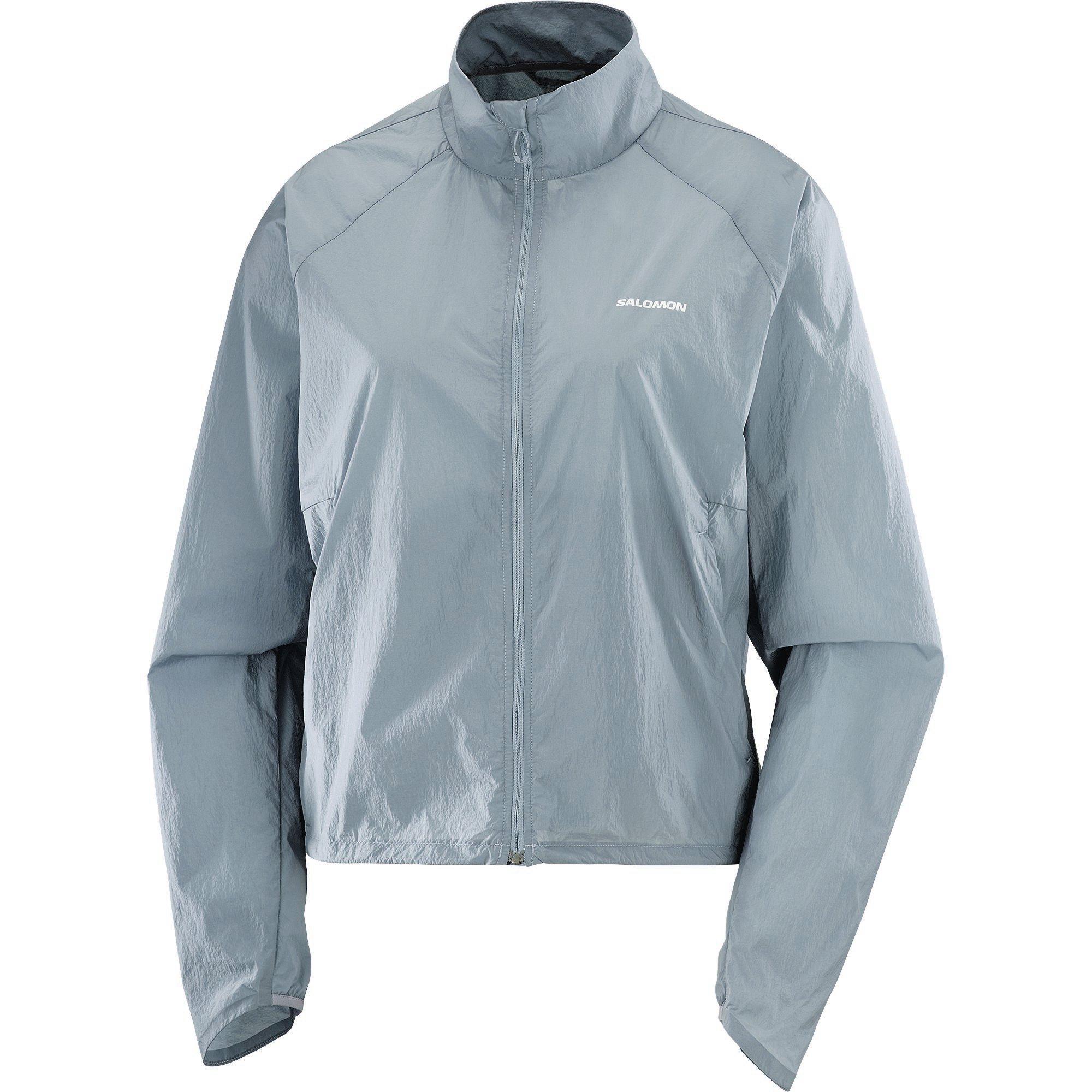 Grå - Salomon - SHAKEout Fly Running Jacket Womens - 1