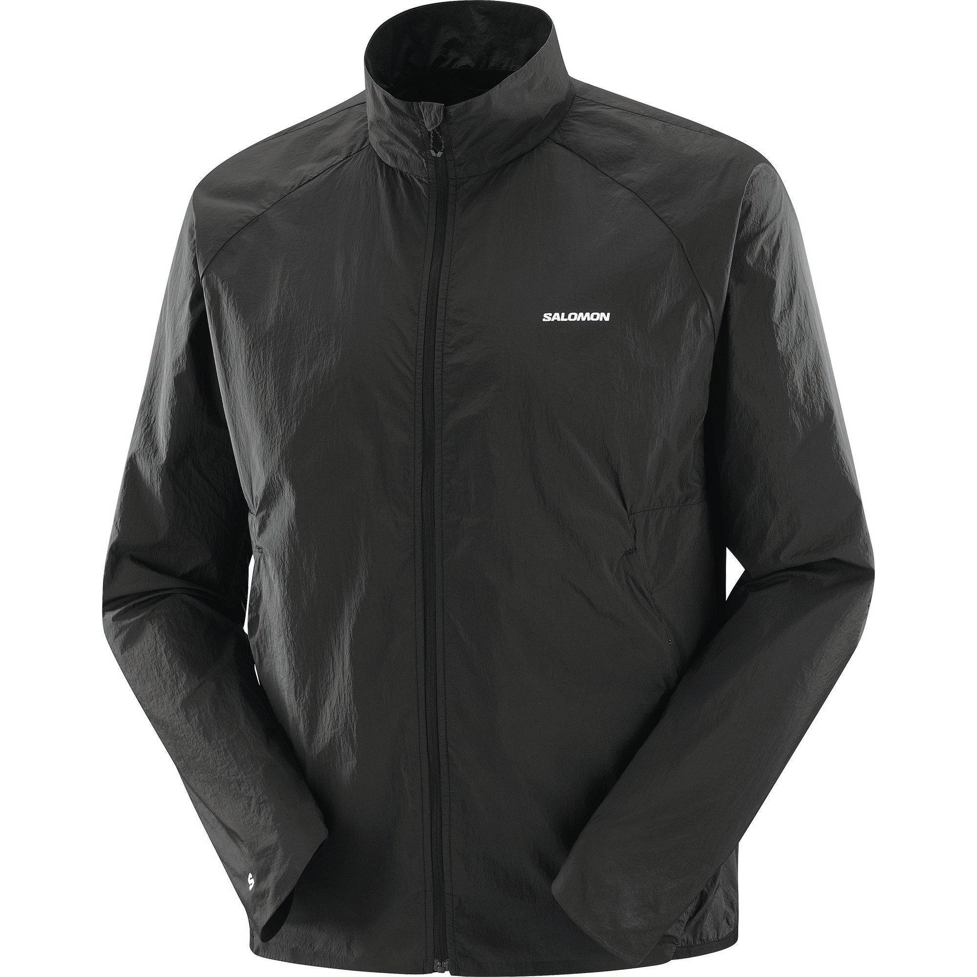 Black - Salomon - SHAKEout Fly Running Jacket Mens - 1