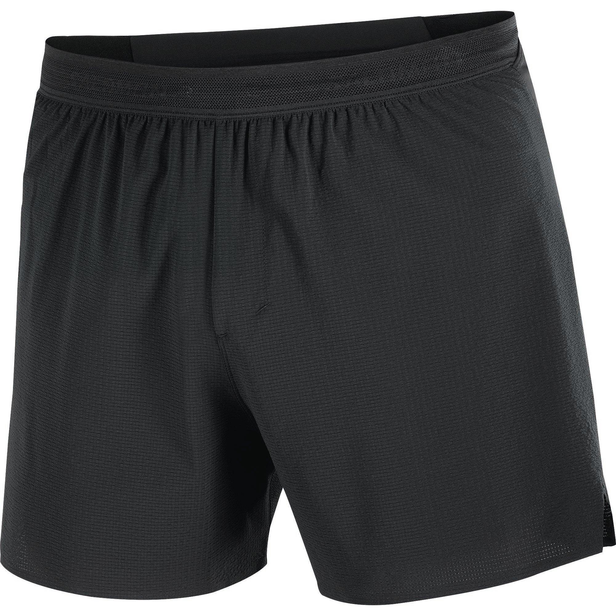 Black - Salomon - Sense Aero Stow 5 Running Shorts Mens - 1