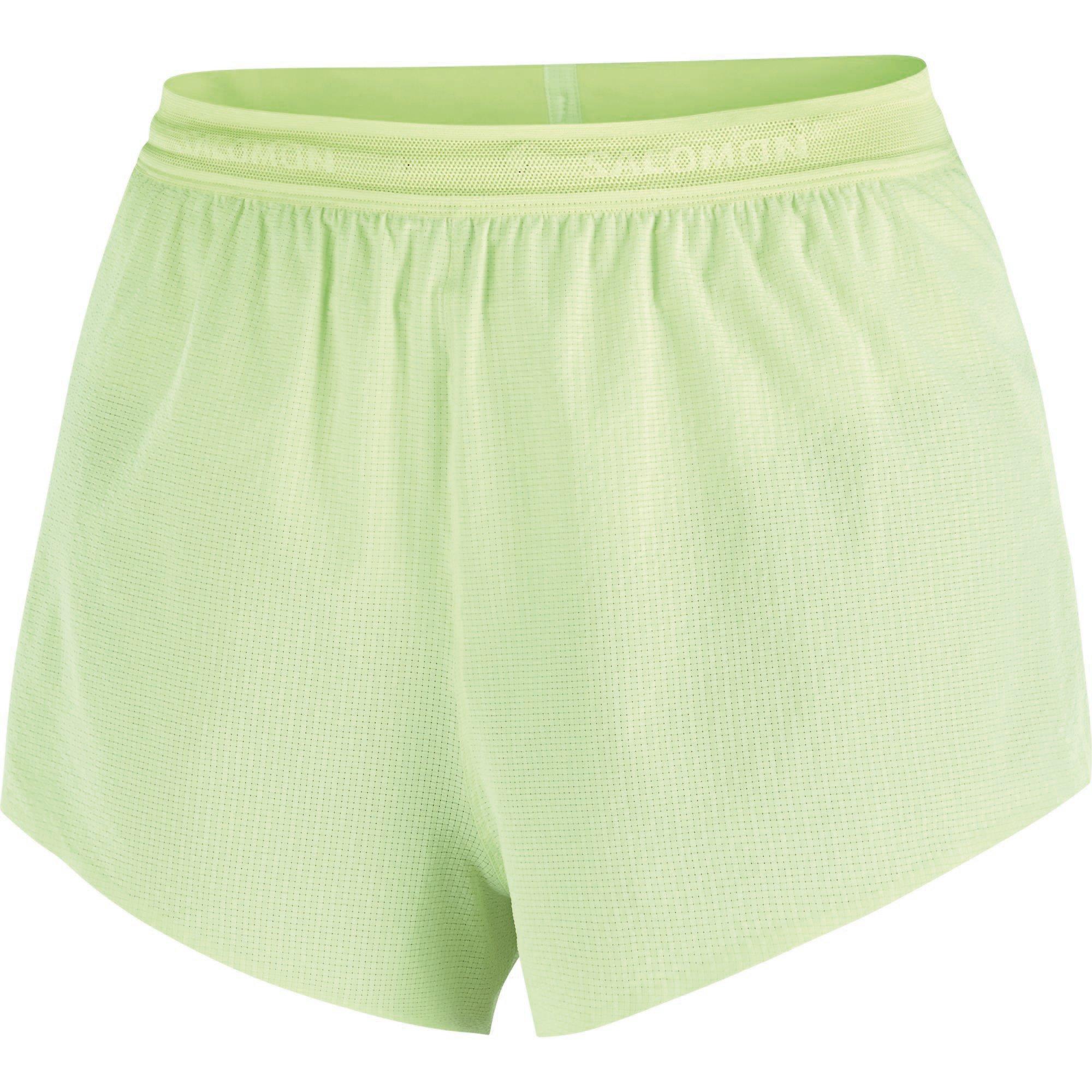 Lime - Salomon - Sense Aero Split 3 Running Shorts Womens - 1