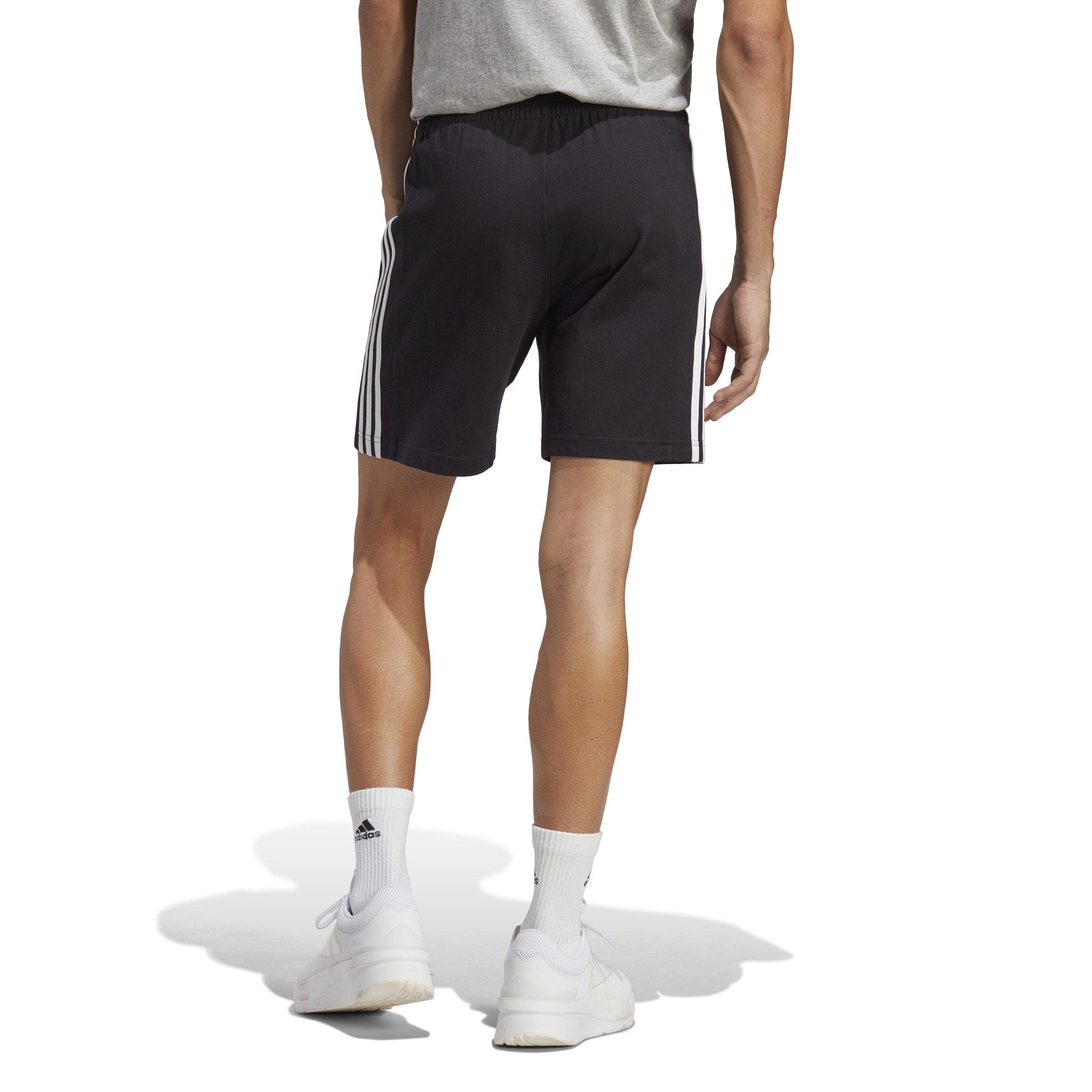 Zwart/Wit - adidas - Essentials 3 - Stripes Shorts - 3