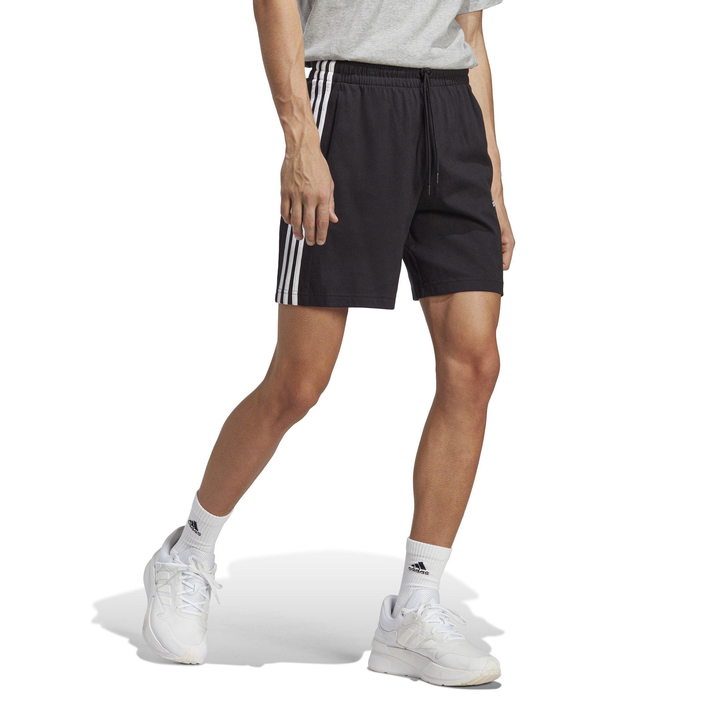 Zwart/Wit - adidas - Essentials 3 - Stripes Shorts - 4