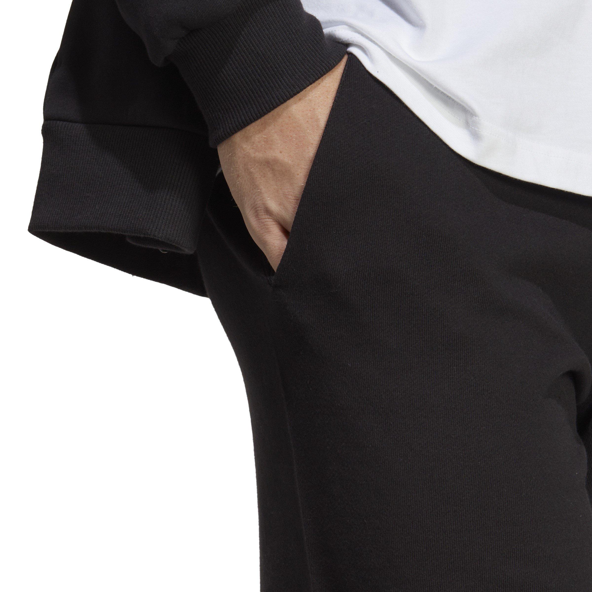 Black - adidas - Big Logo French Terry Shorts Mens - 6