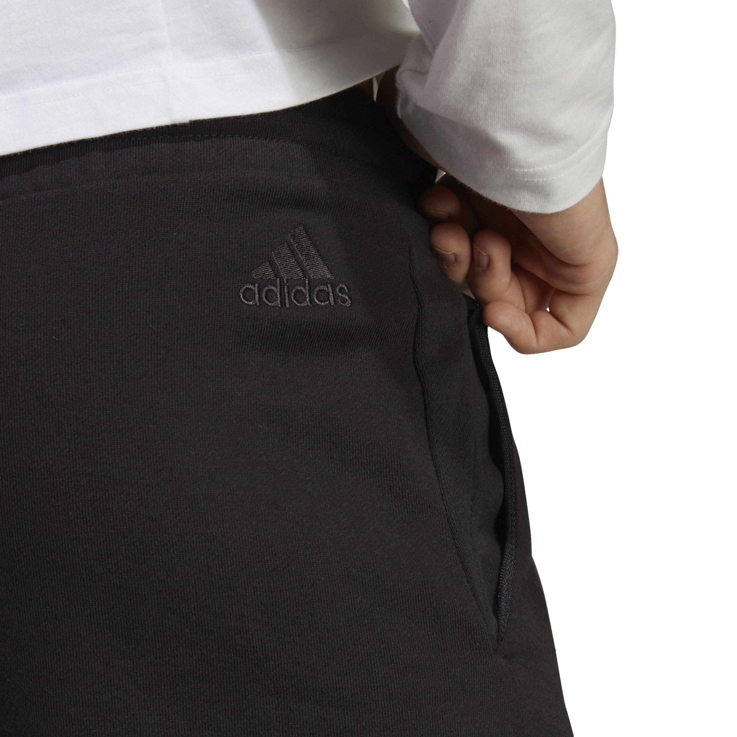 Black - adidas - Big Logo French Terry Shorts Mens - 8