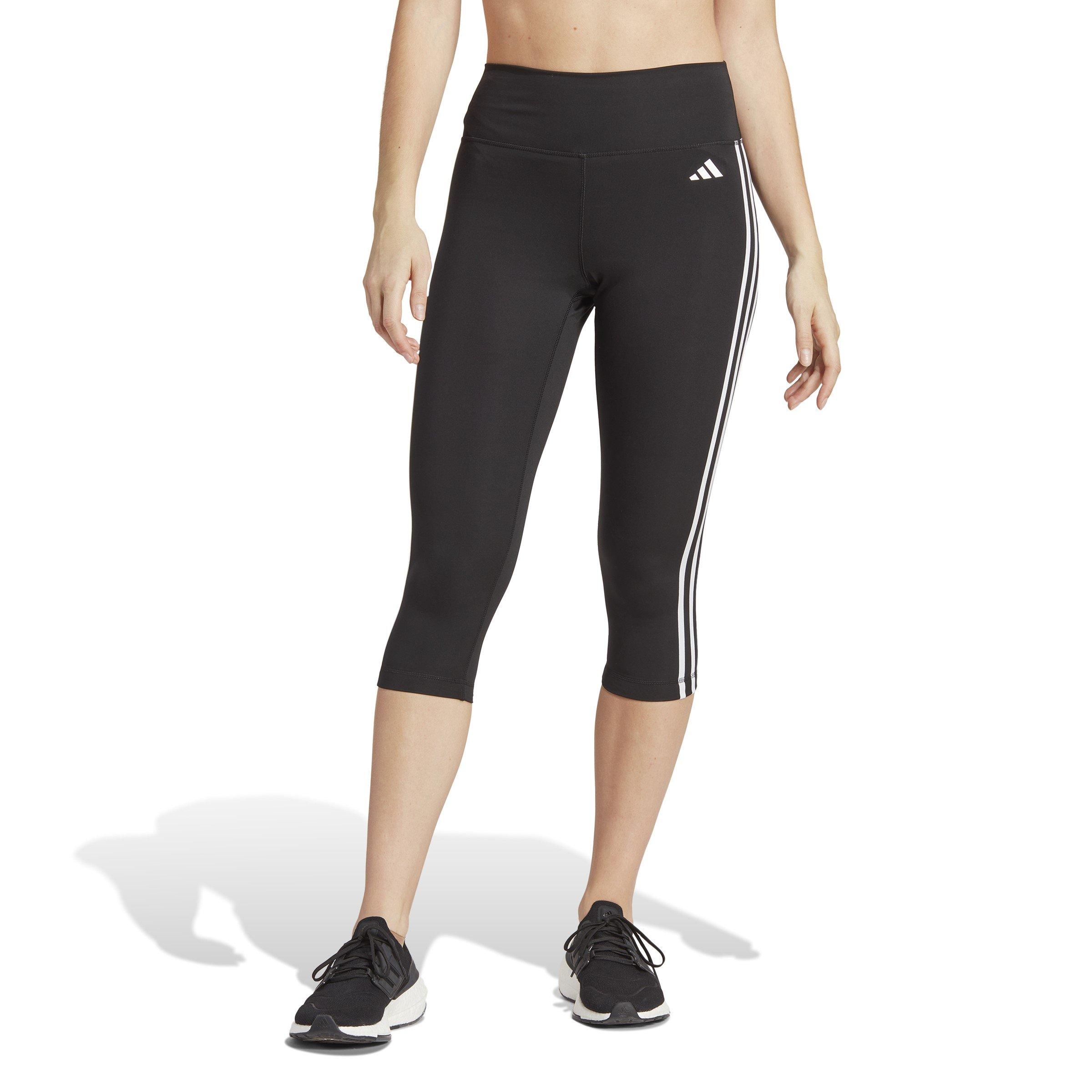 Schwarz - adidas - Train Essentials 3-Stripes High Waisted Three Quarter Leggings - 2