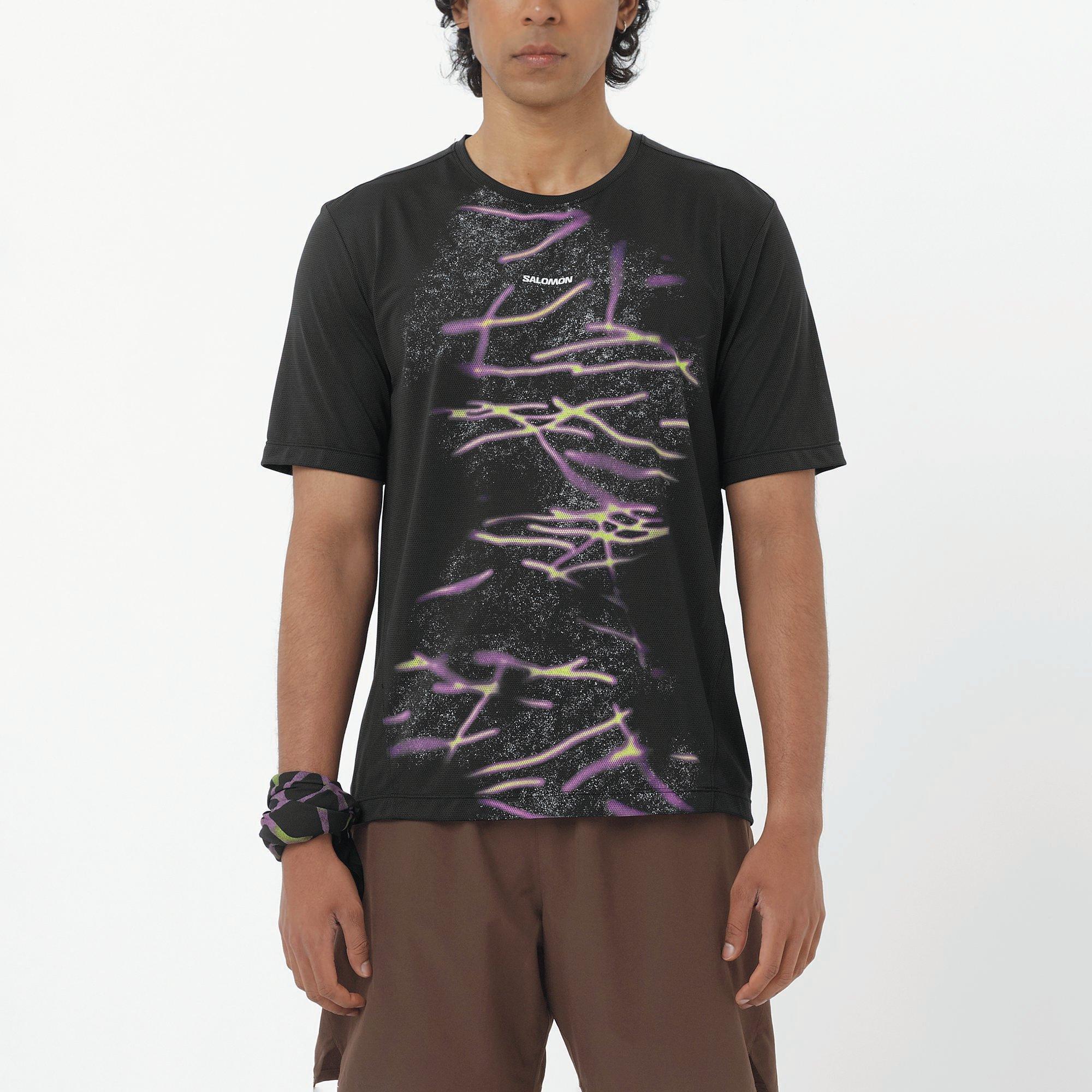 Black - Salomon - SHAKEout Core SS Running Tee Mens - 4