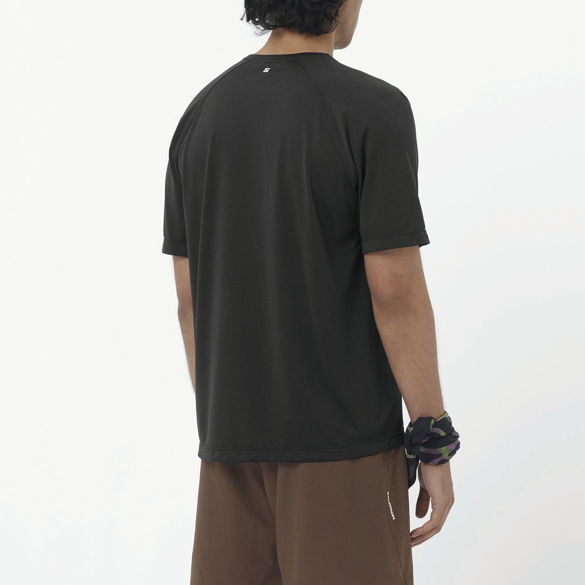 Black - Salomon - SHAKEout Core SS Running Tee Mens - 5