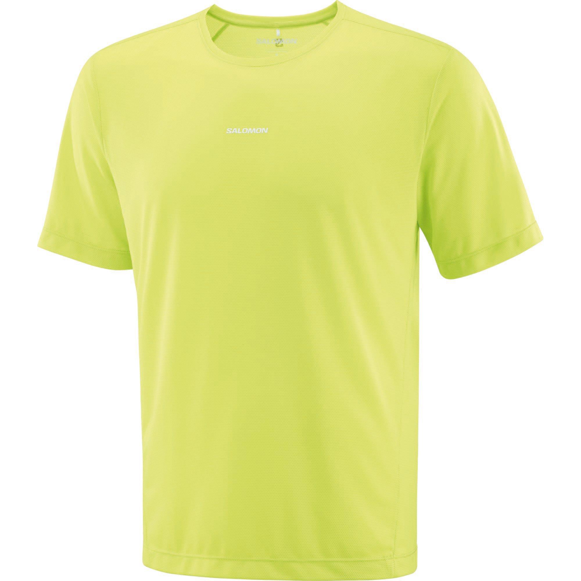 Salomon Shakeout Core Ss Running Tee Mens In Lime