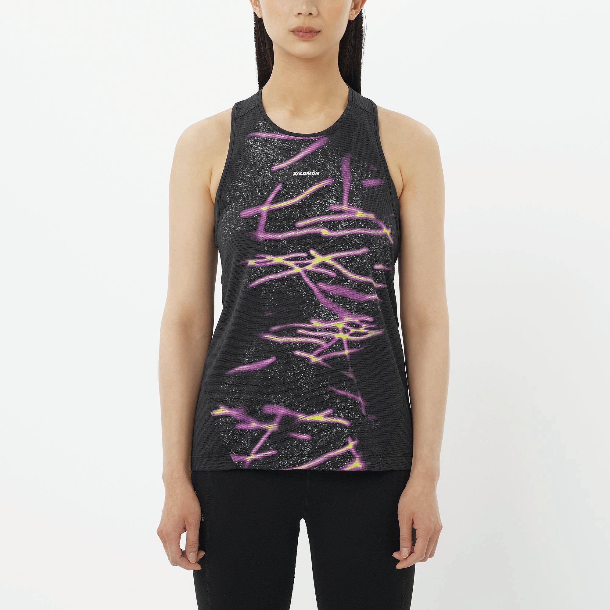 Sort - Salomon - SHAKEout Core Graphic Tank Womens - 4