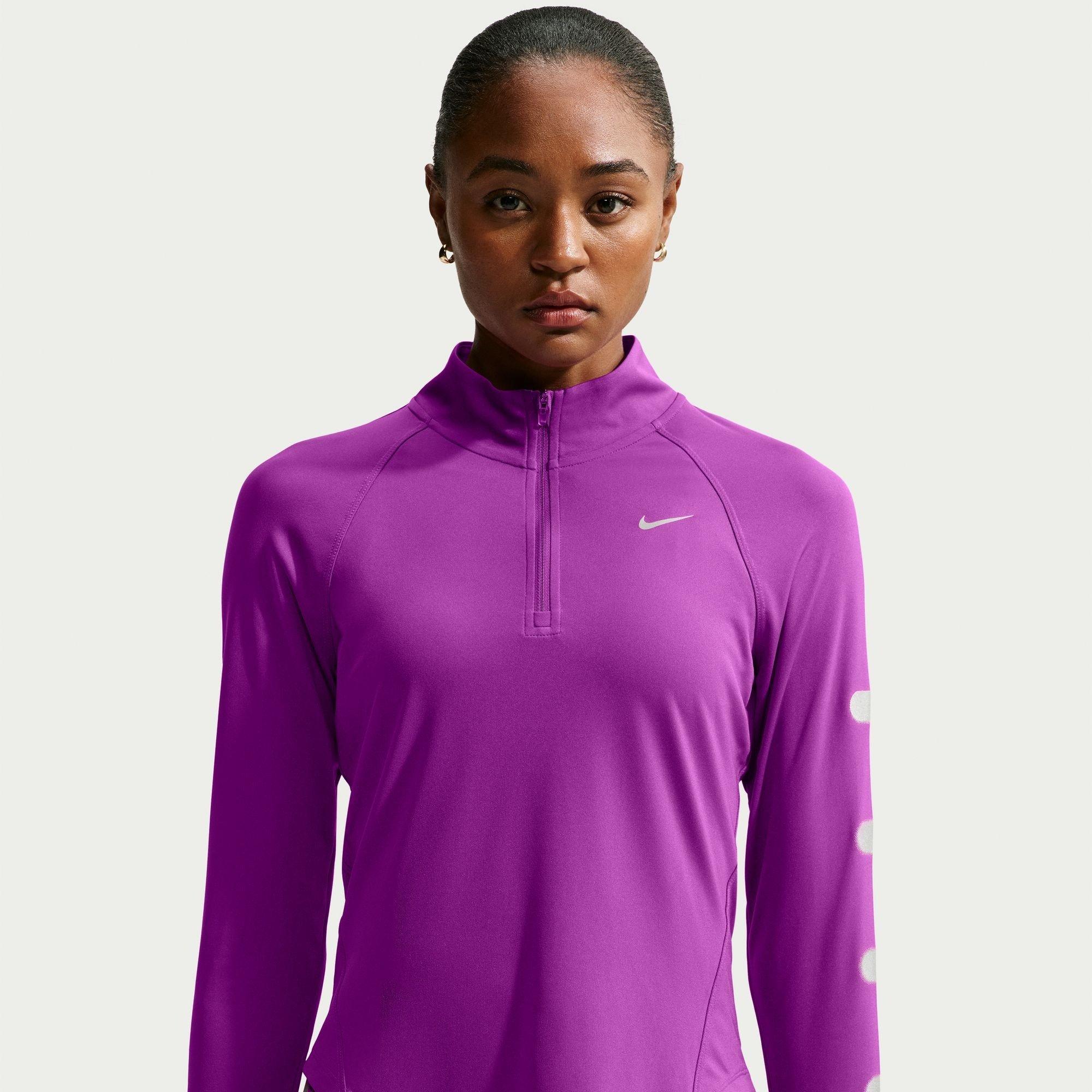 Nike Women's Tempo Flash Half-Zip Long Sleeve Performance T-Shirt