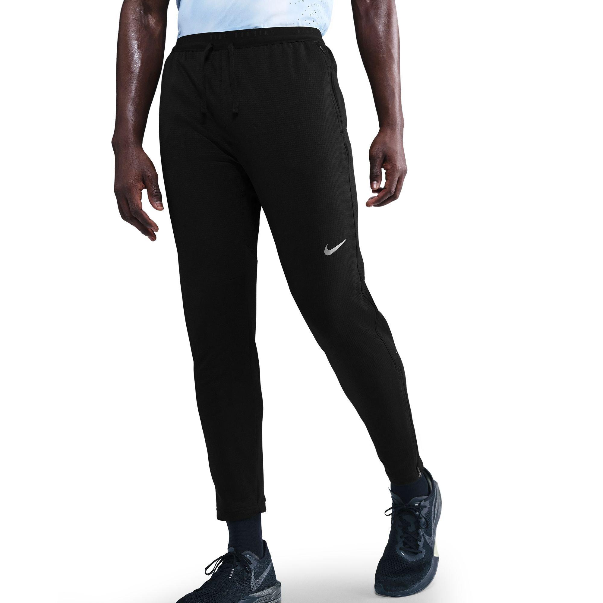 Nike Men's Stride Knit Performance Tracksuit Bottoms - Black/Rfl Silv - 2XL