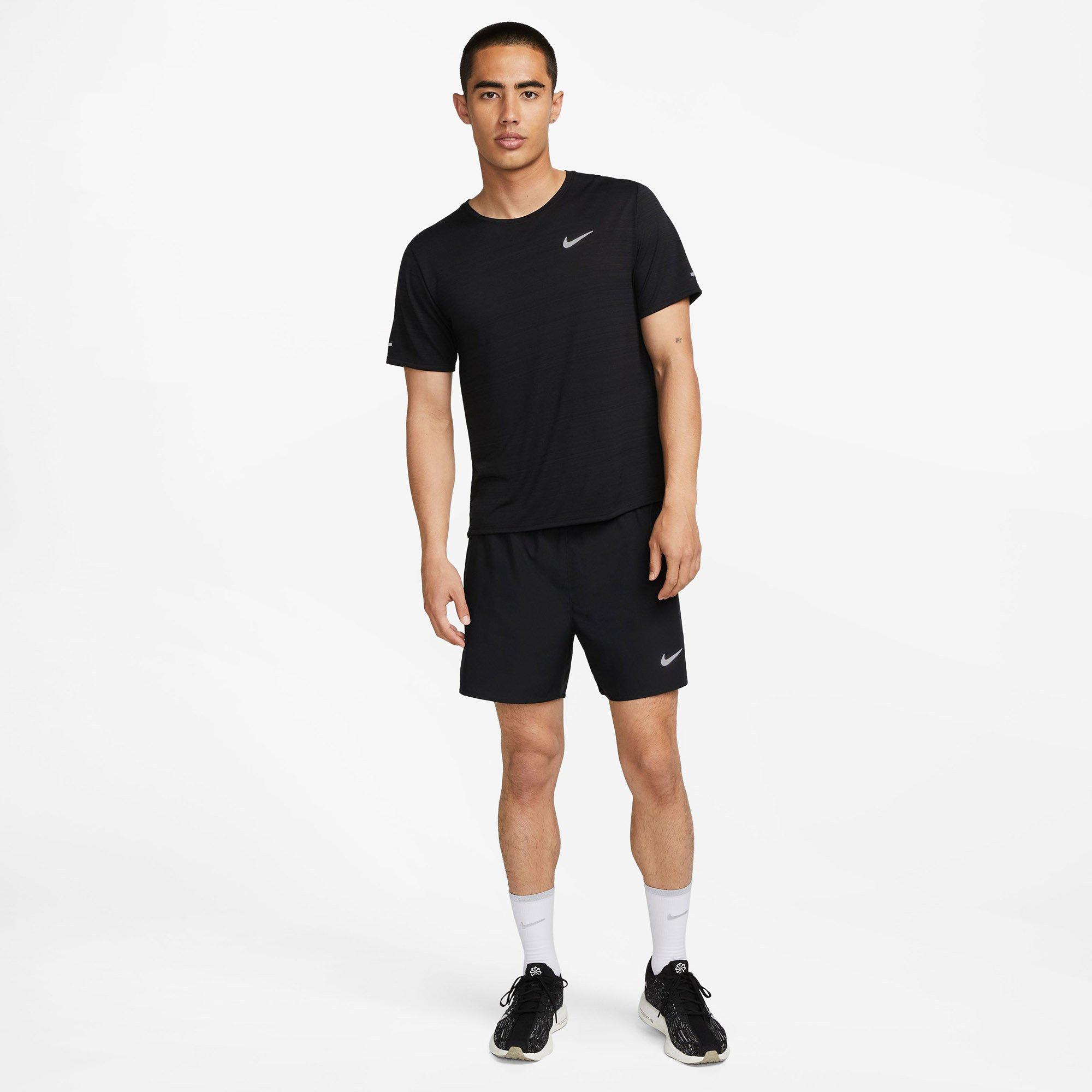 Black/Ref.Silv - Nike - Dri FIT Challenger Mens Performance Versatile Shorts - 4