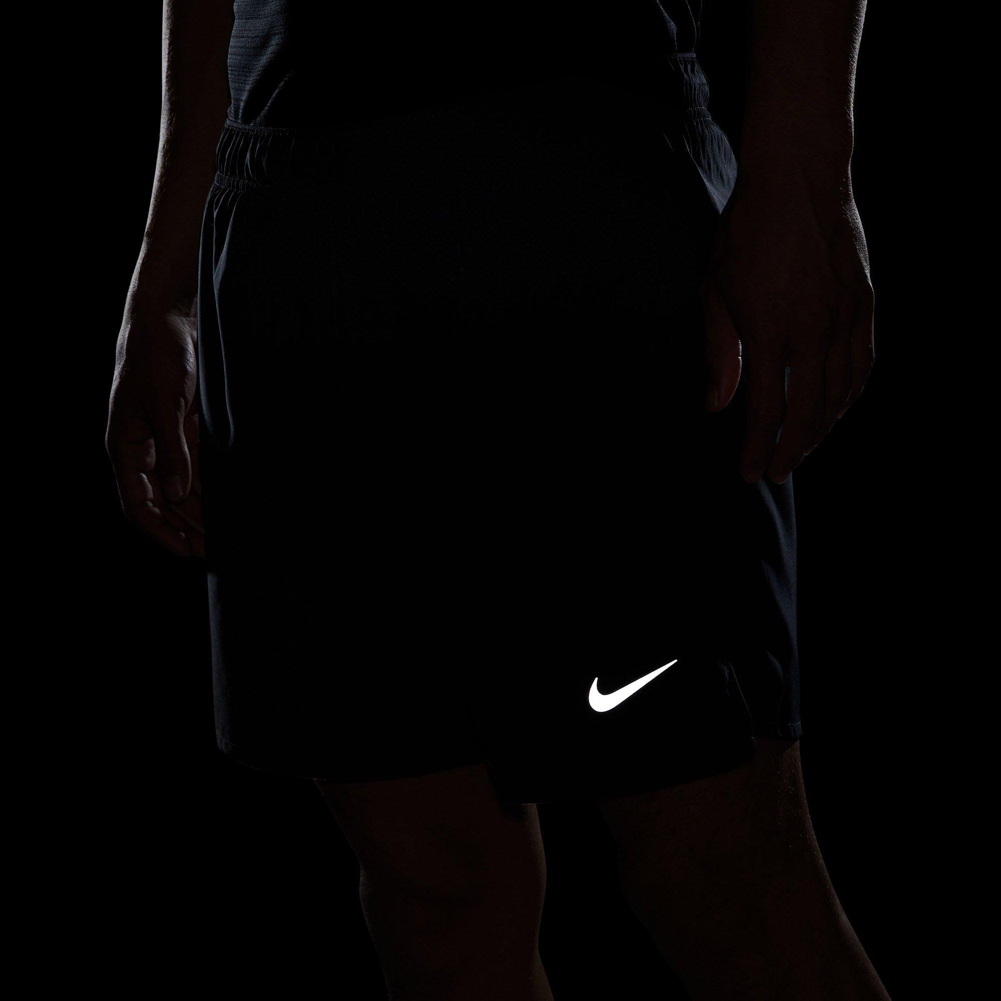 Black/Ref.Silv - Nike - Dri FIT Challenger Mens Performance Versatile Shorts - 7