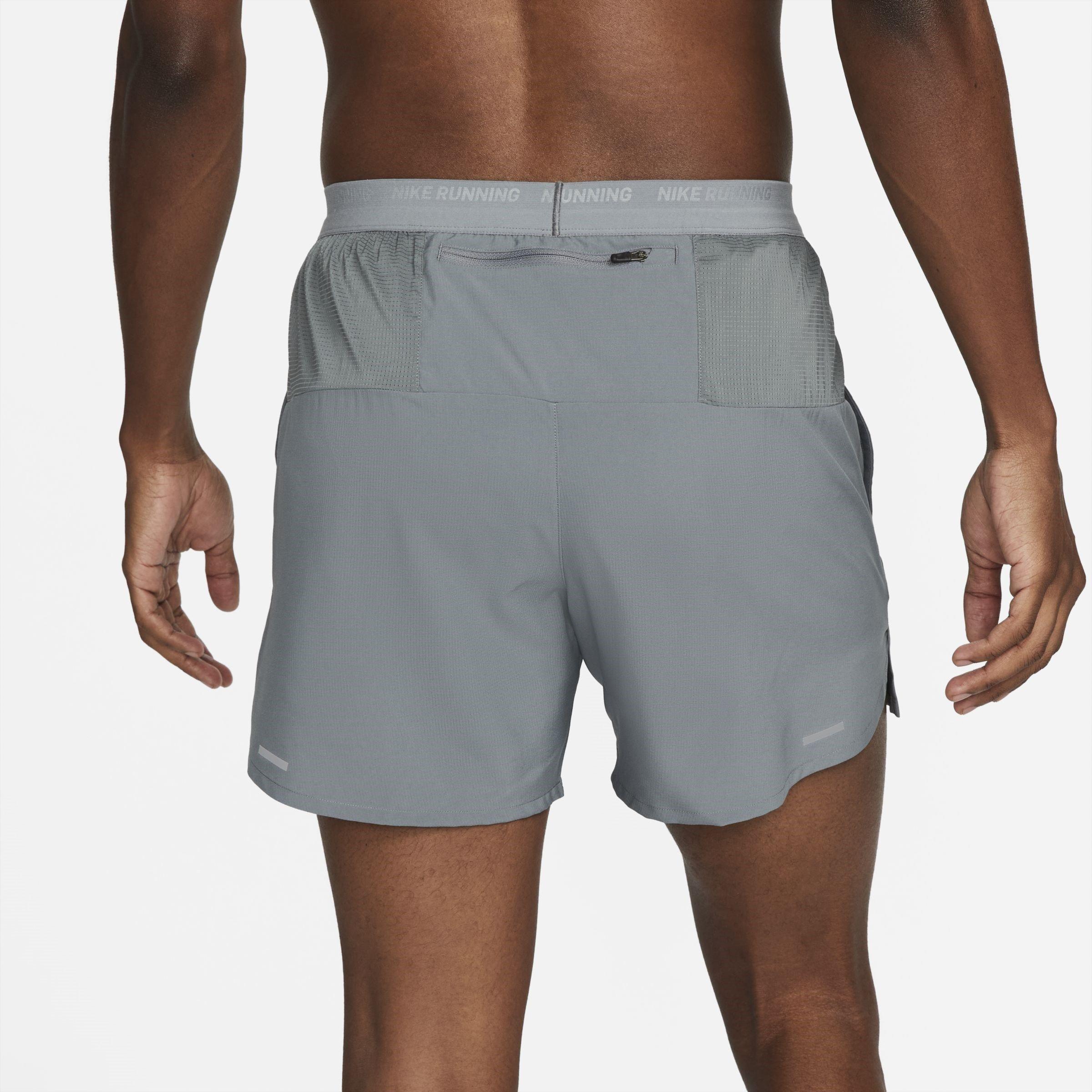 S.Grey/Blk/Silv - Nike - Dri-FIT Stride Mens Running Shorts - 2