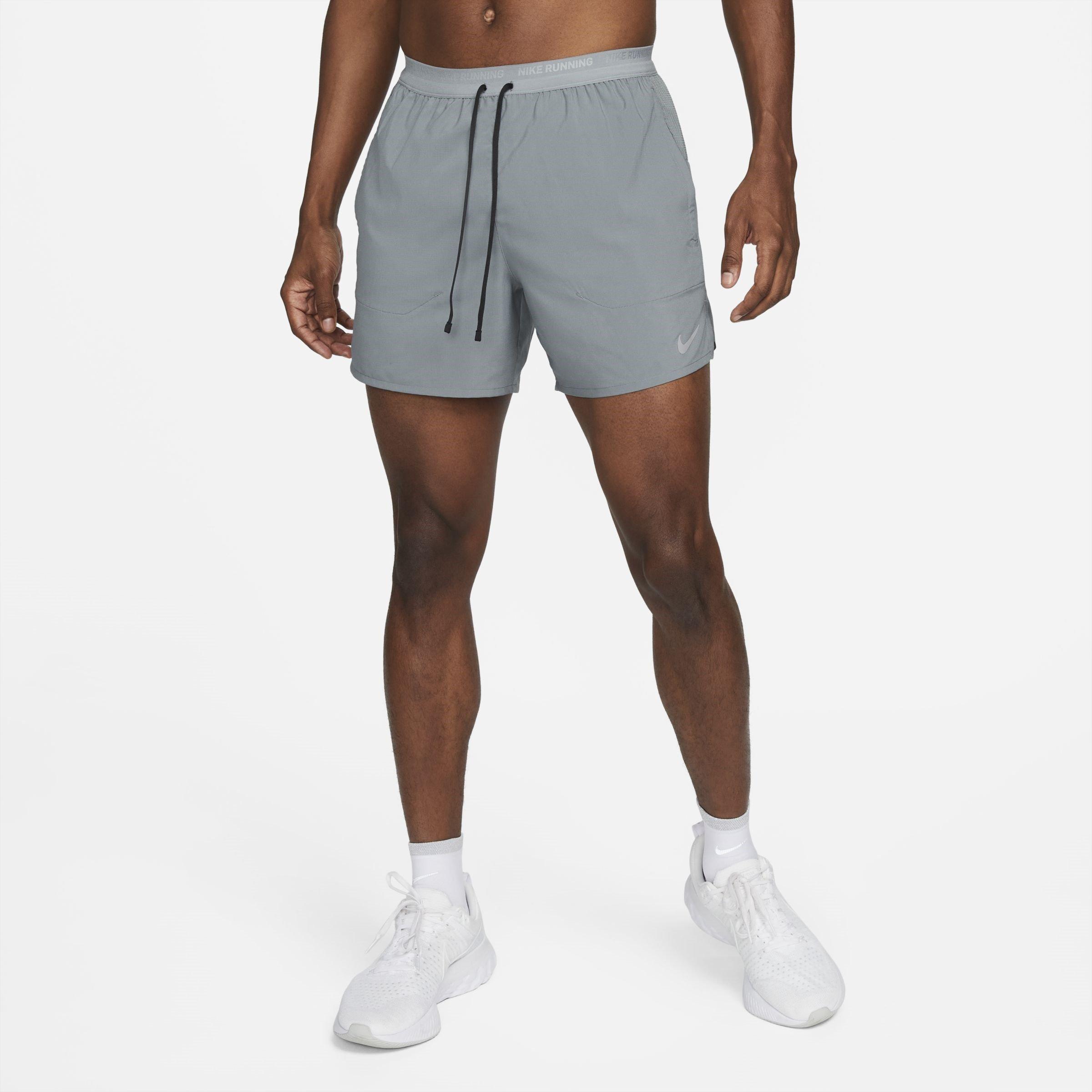 S.Grey/Blk/Silv - Nike - Dri-FIT Stride Mens Running Shorts - 3