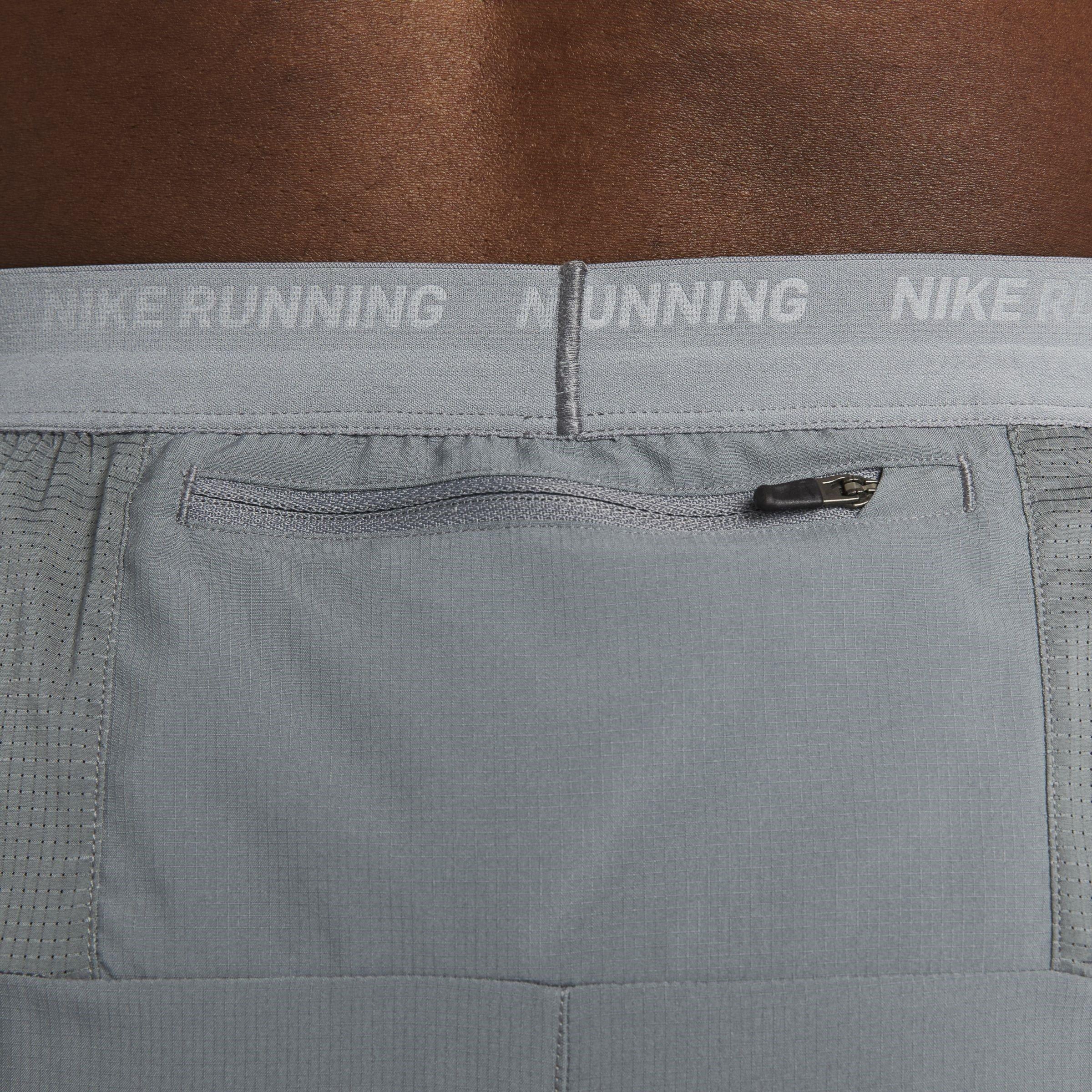 S.Grey/Blk/Silv - Nike - Dri-FIT Stride Mens Running Shorts - 5