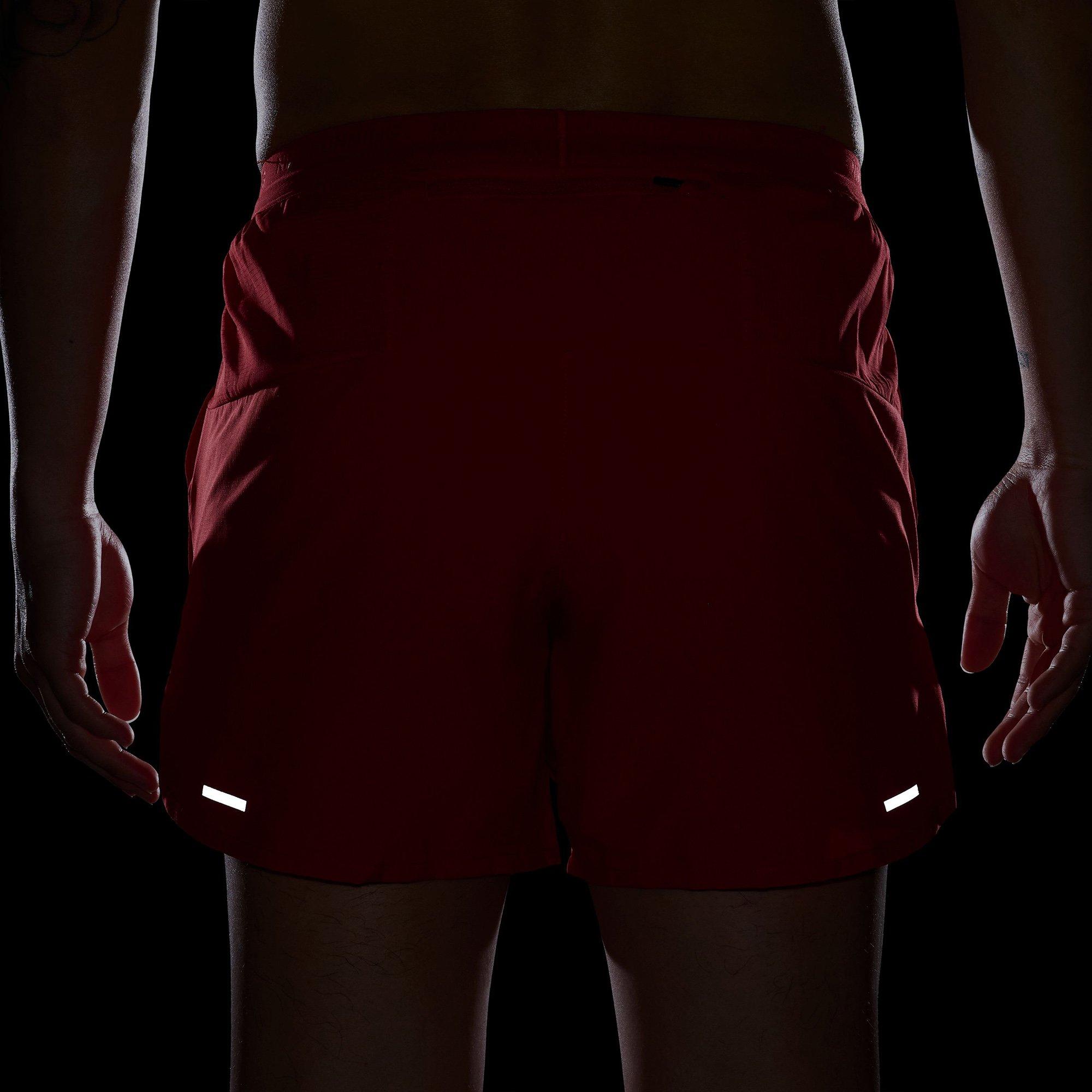 Red/Blk/Silver - Nike - Dri-FIT Stride Mens Running Shorts - 9