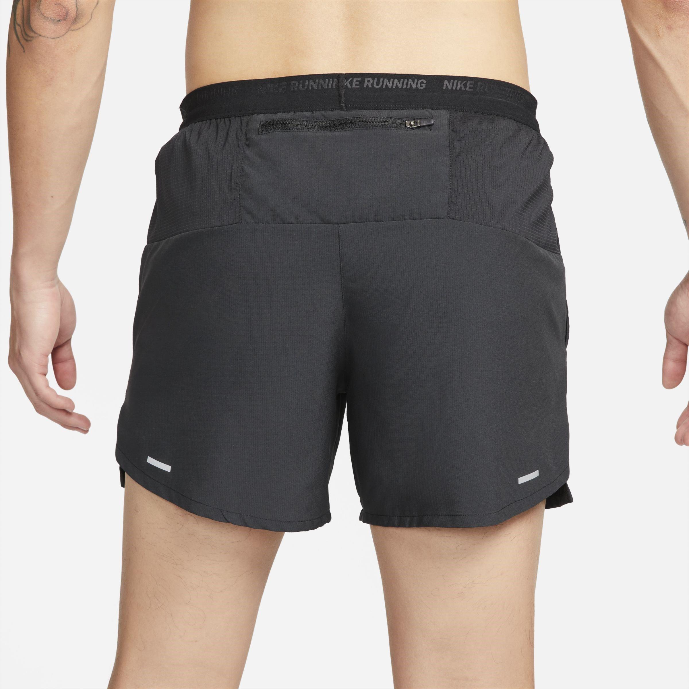 Black/R.Silver - Nike - Dri-FIT Stride Mens Running Shorts - 2