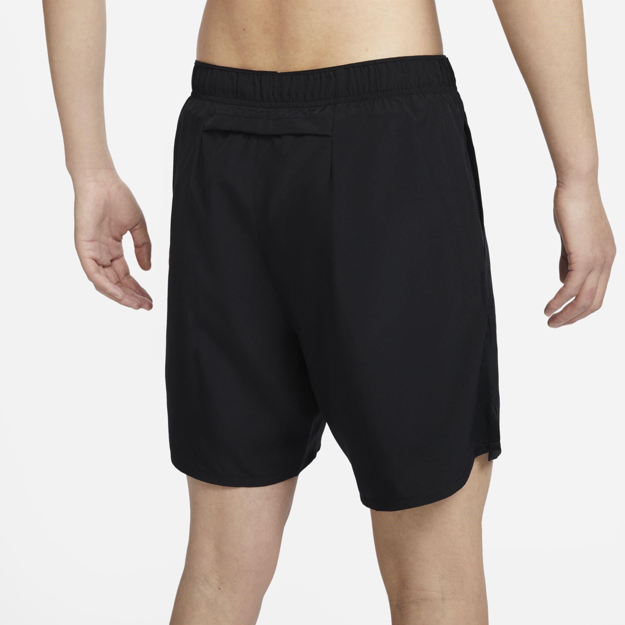 Black/R.Silver - Nike - Challenge 7 Inch 2-In-1 Shorts Mens - 2