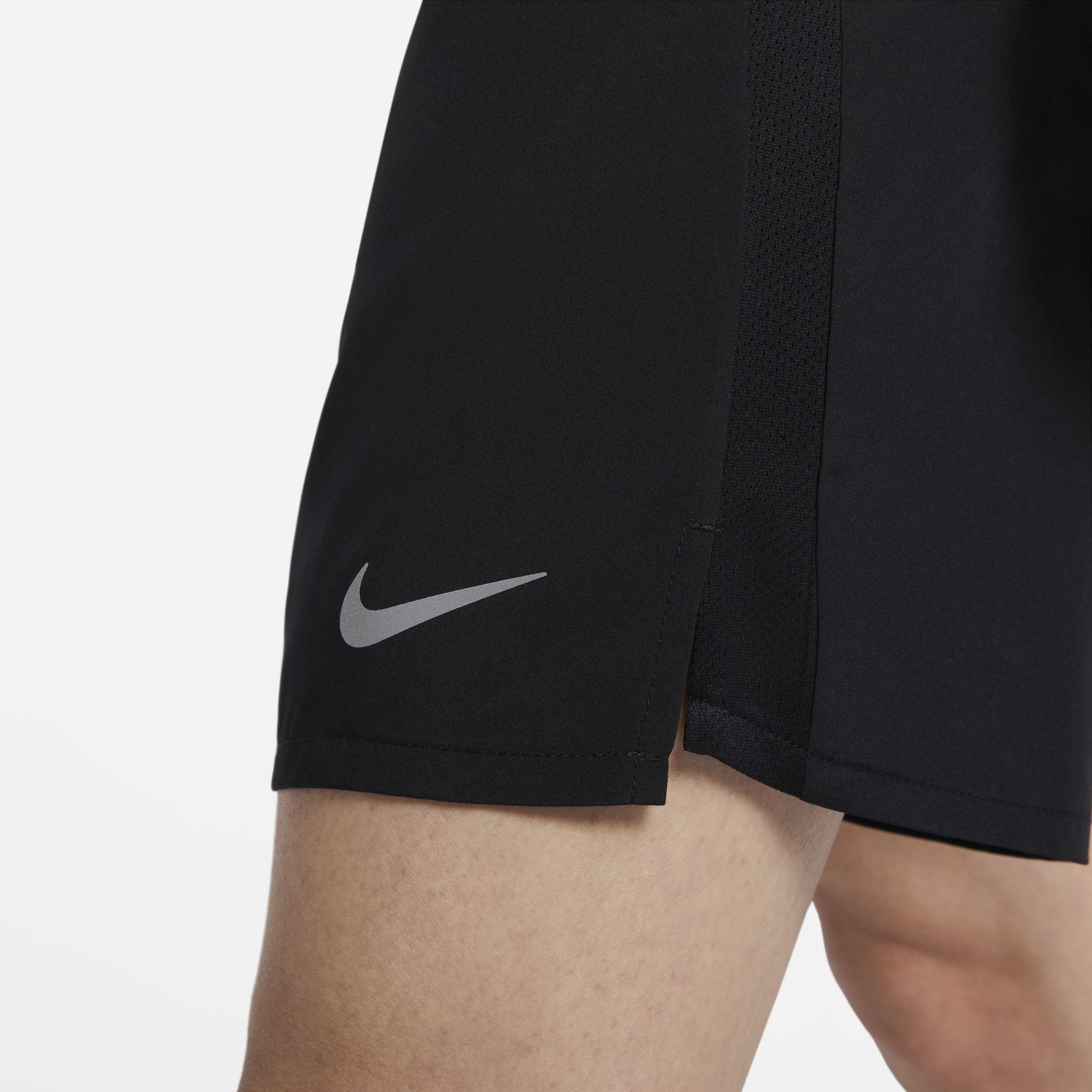 Black/R.Silver - Nike - Challenge 7 Inch 2-In-1 Shorts Mens - 7