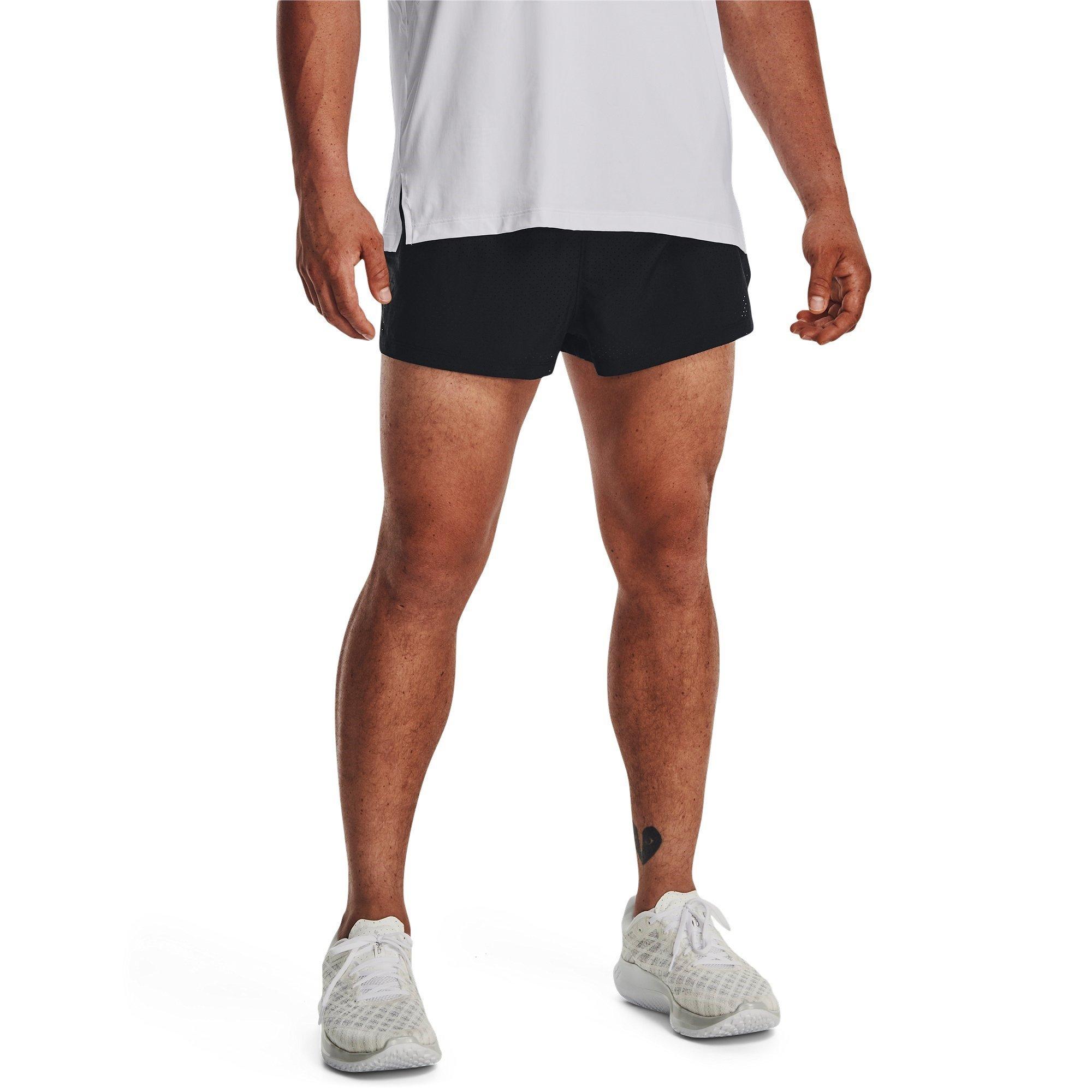 Blk/Reflective - Under Armour - Launch Split Performance Shorts Mens - 2