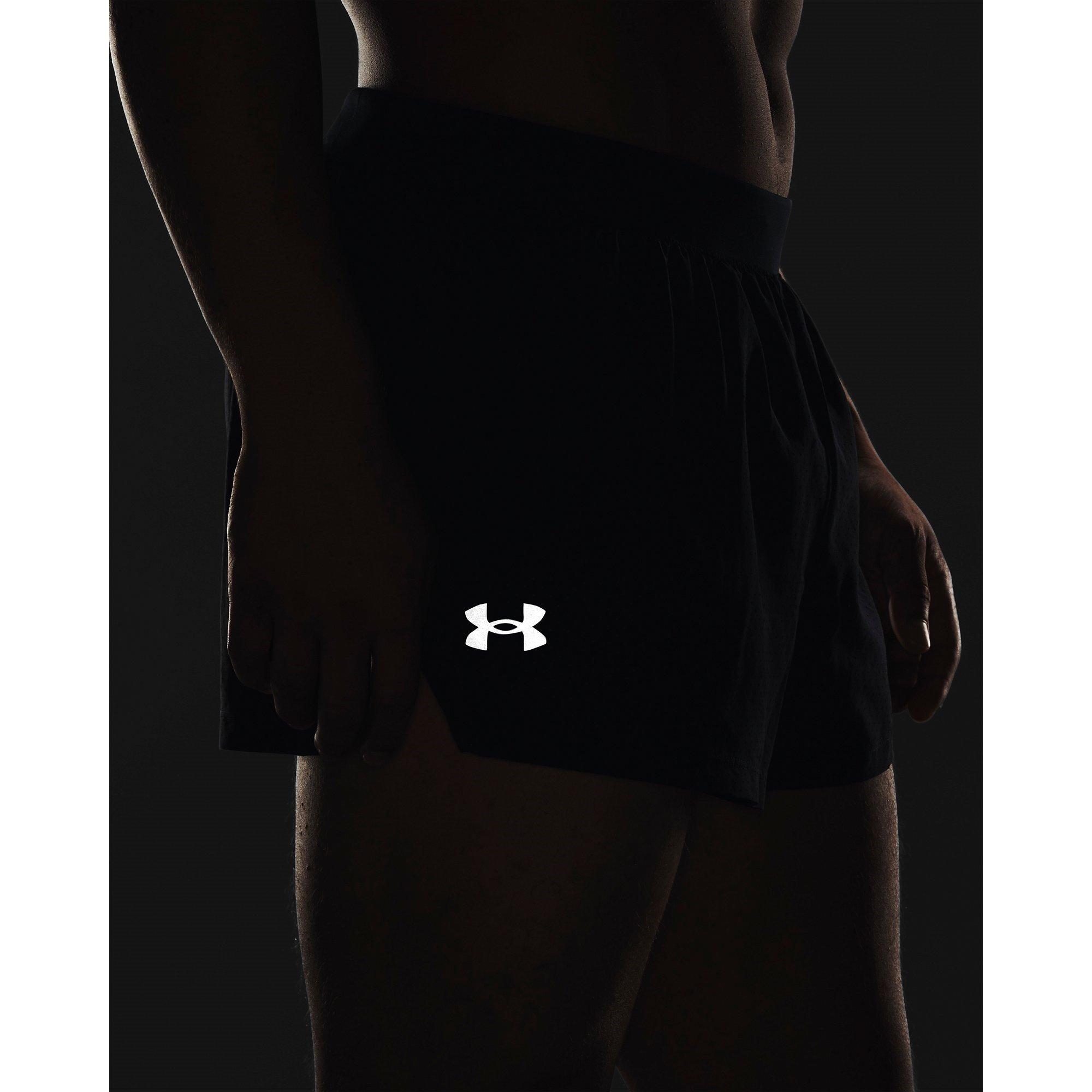 Blk/Reflective - Under Armour - Launch Split Performance Shorts Mens - 7