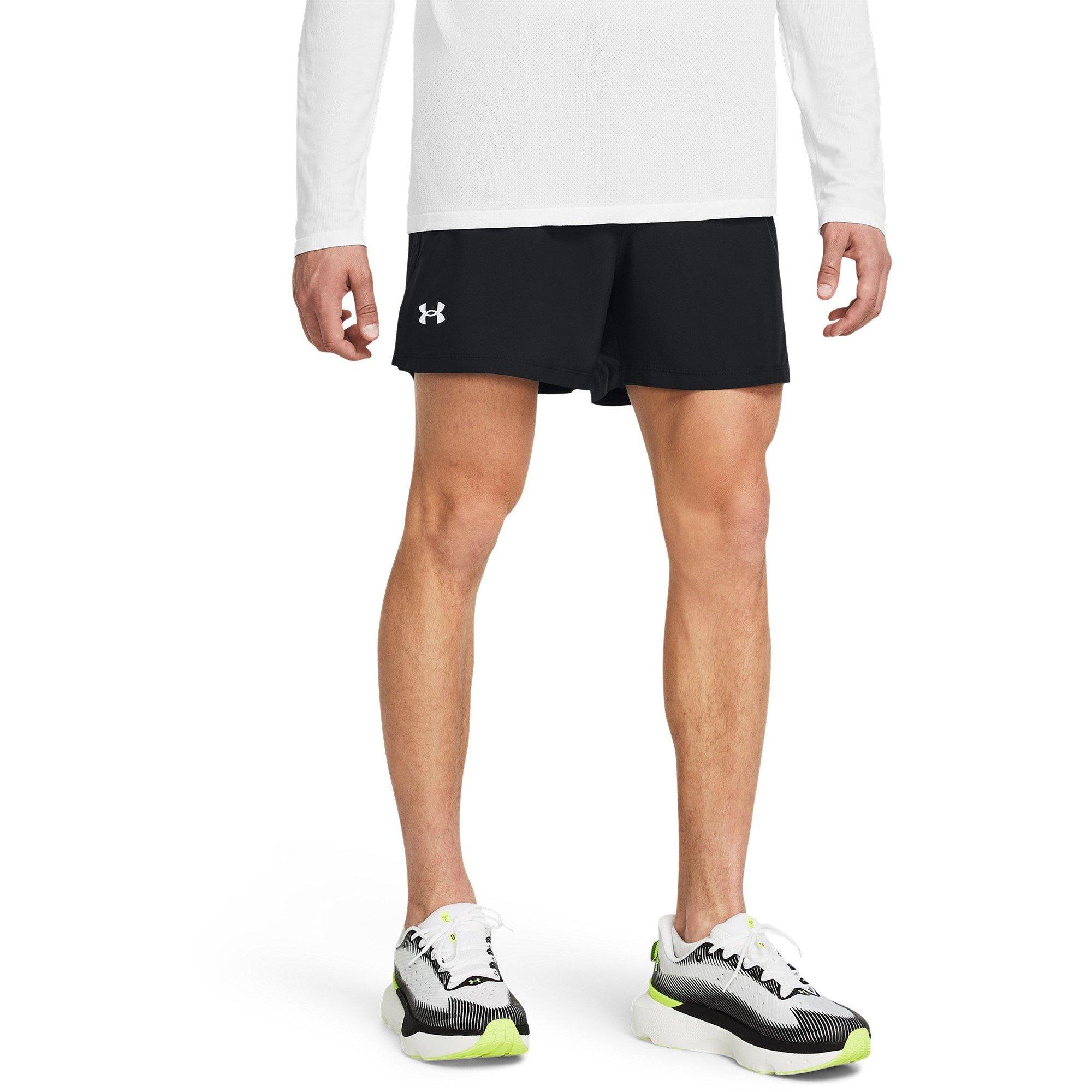 Blk/Reflective - Under Armour - Launch 5 Shorts Mens - 3