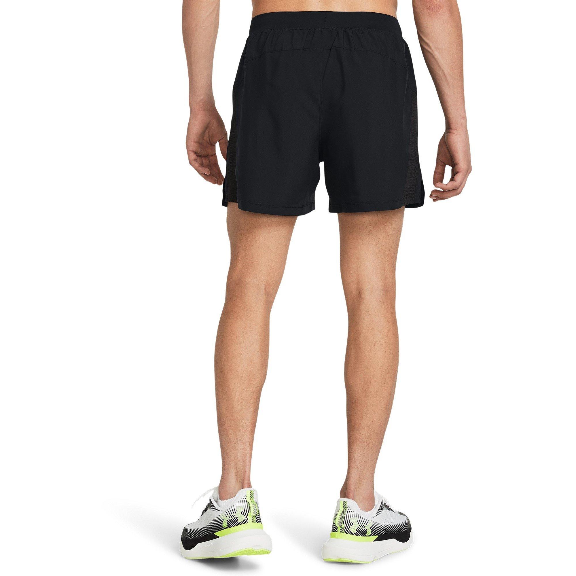 Blk/Reflective - Under Armour - Launch 5 Shorts Mens - 4