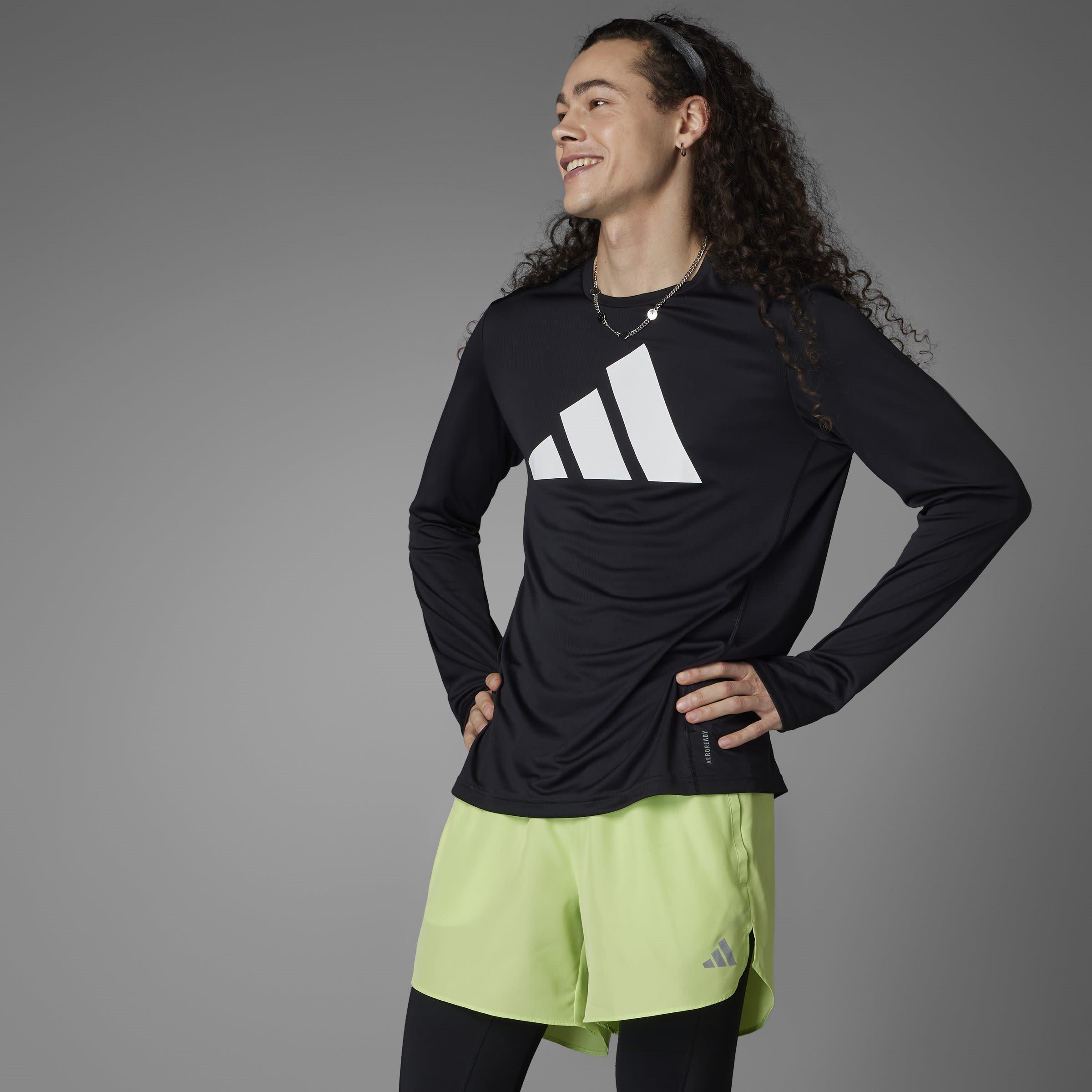 Pulse Lime - adidas - Run It 5 Inch Mens Performance Shorts - 13