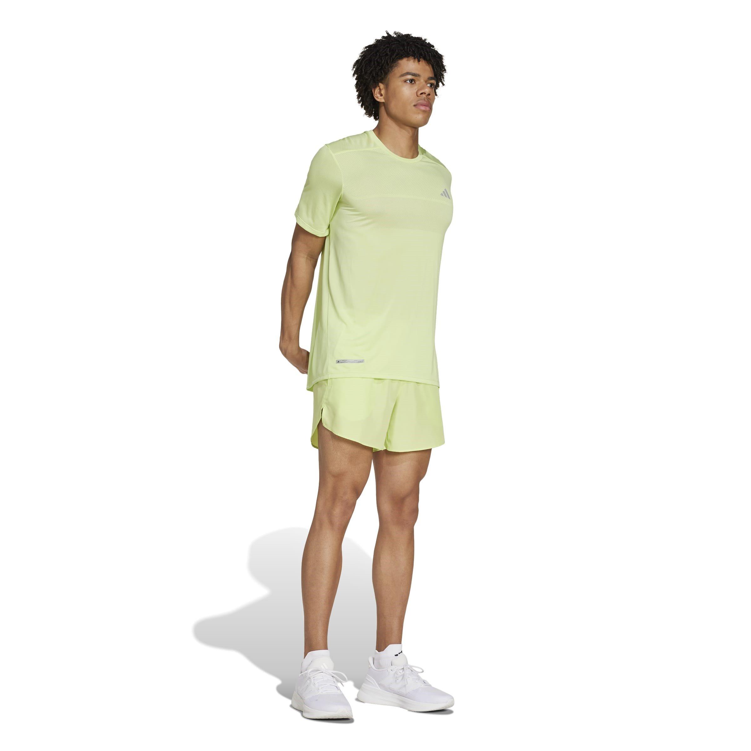 Pulse Lime - adidas - Run It 5 Inch Mens Performance Shorts - 4