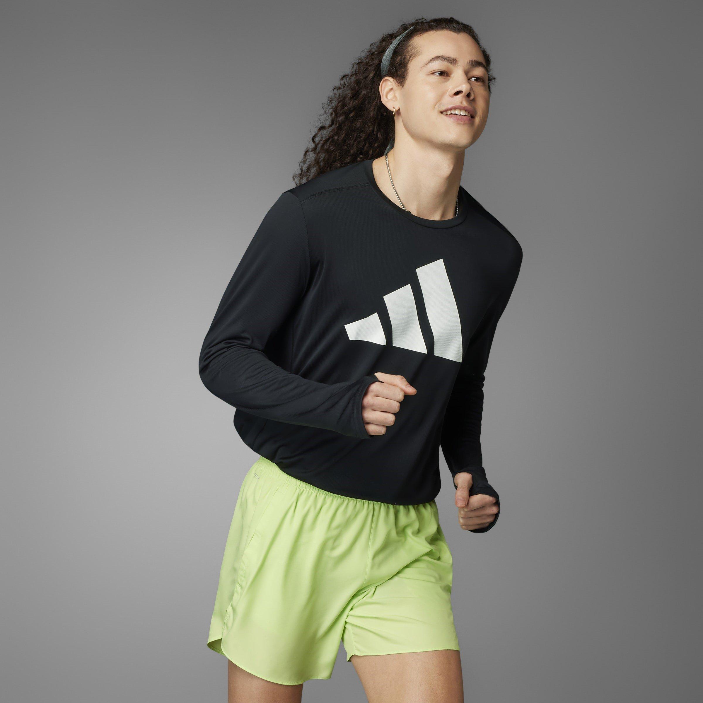 Pulse Lime - adidas - Run It 5 Inch Mens Performance Shorts - 7