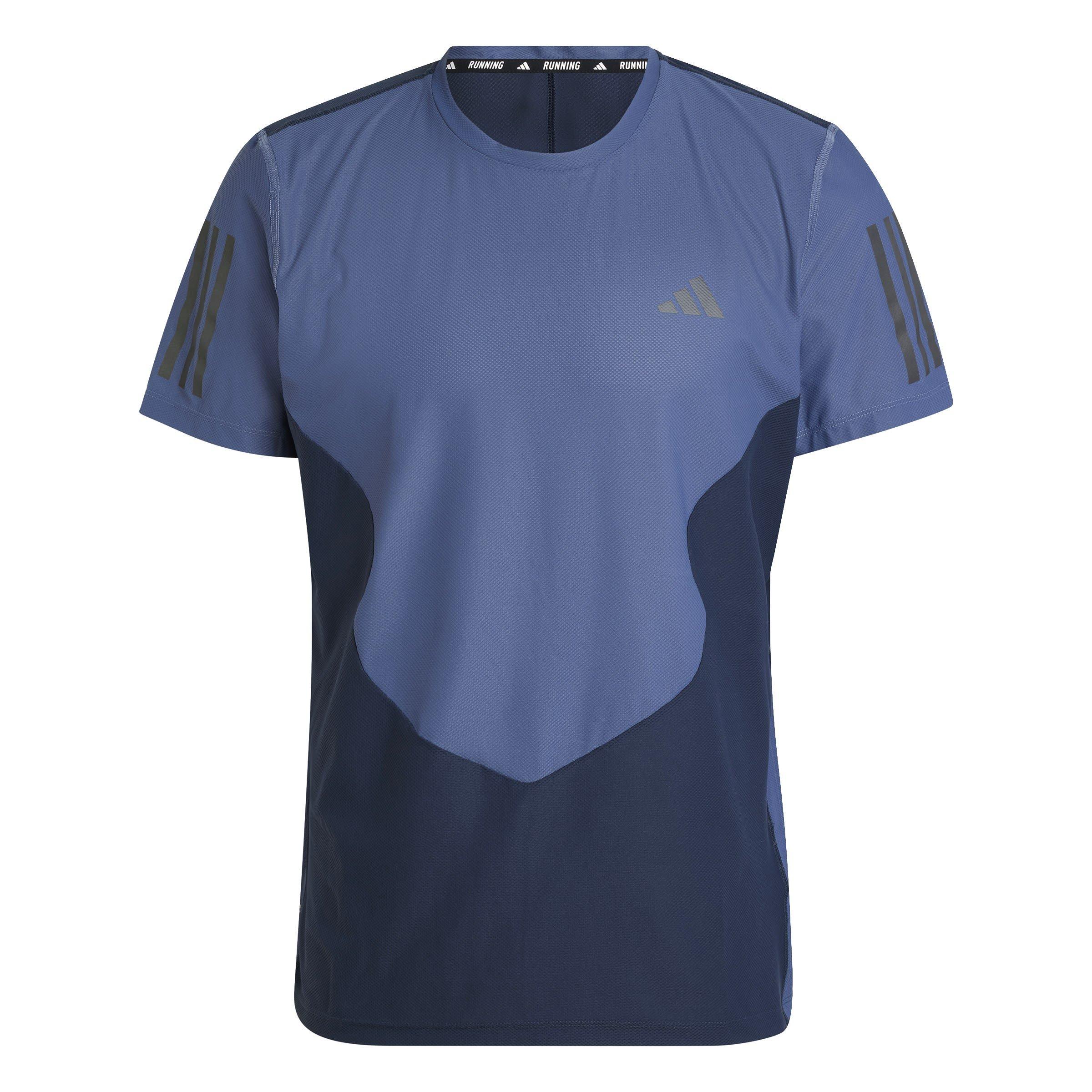 Ink - adidas - Own the Run Colourblock AEROREADY T-Shirt Mens - 1