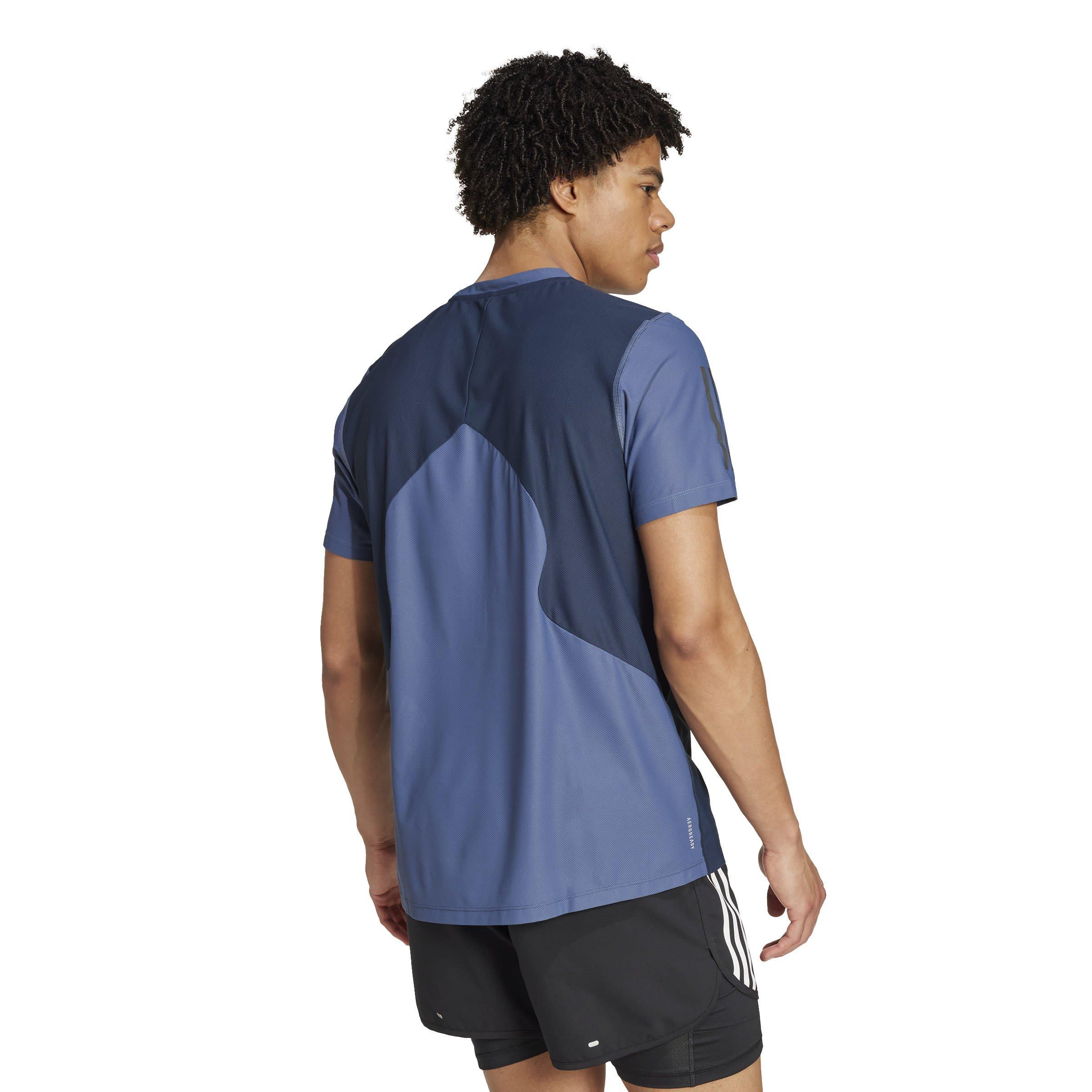Inkt - adidas - Own the Run Colourblock AEROREADY T-Shirt Mens - 4